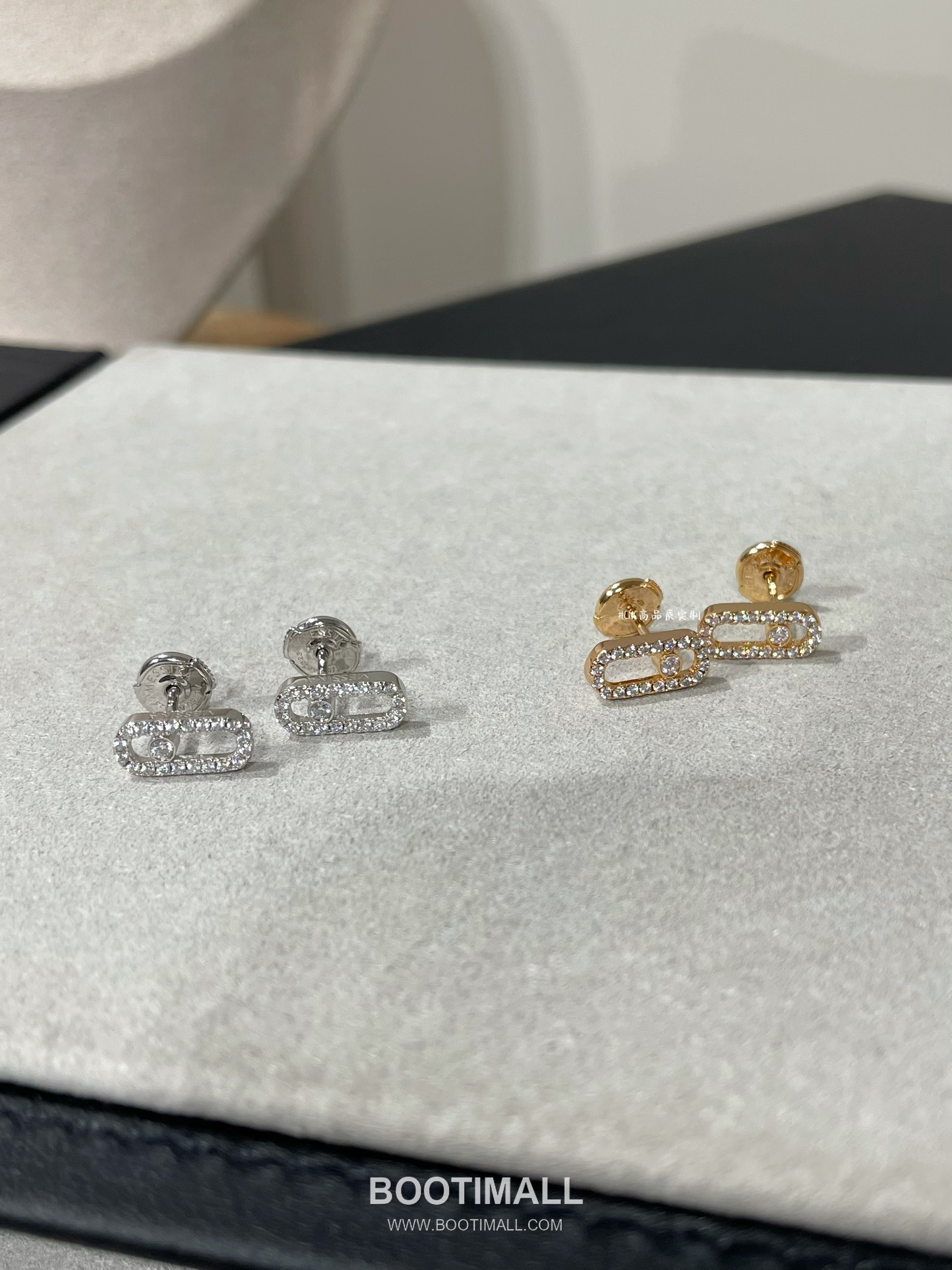 Messika Move Brass Gold Plated Earring with Diamond Stud Openwork 메시카 무브 황동 베이스 금도금 이어링 다이아 스터드 오픈워크 2