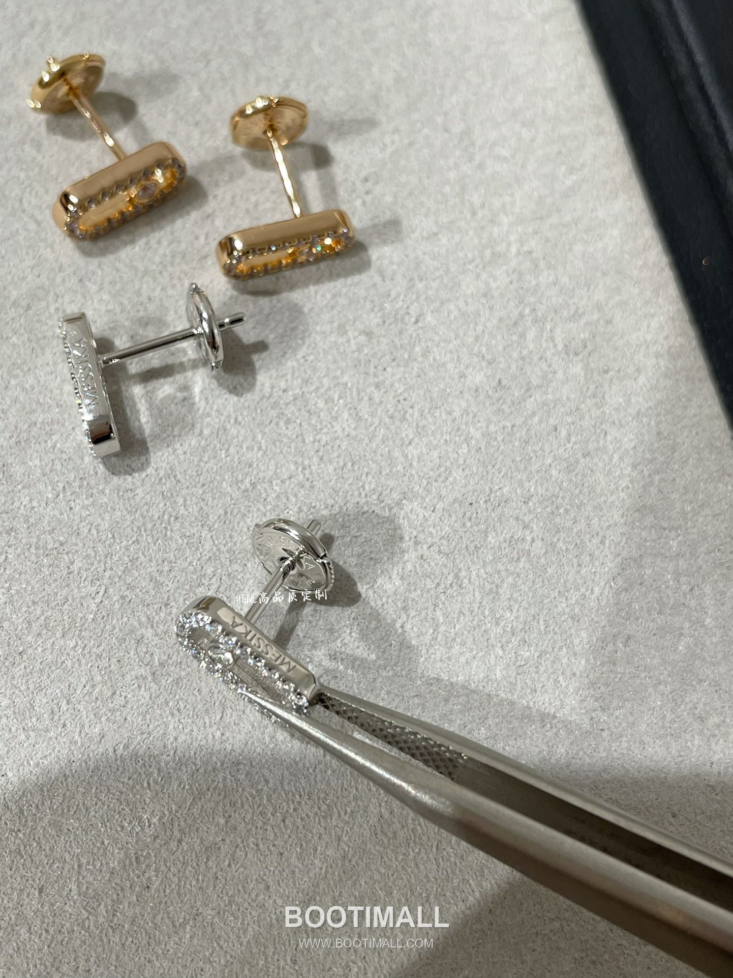 Messika Move Brass Gold Plated Earring with Diamond Stud Openwork 메시카 무브 황동 베이스 금도금 이어링 다이아 스터드 오픈워크 7