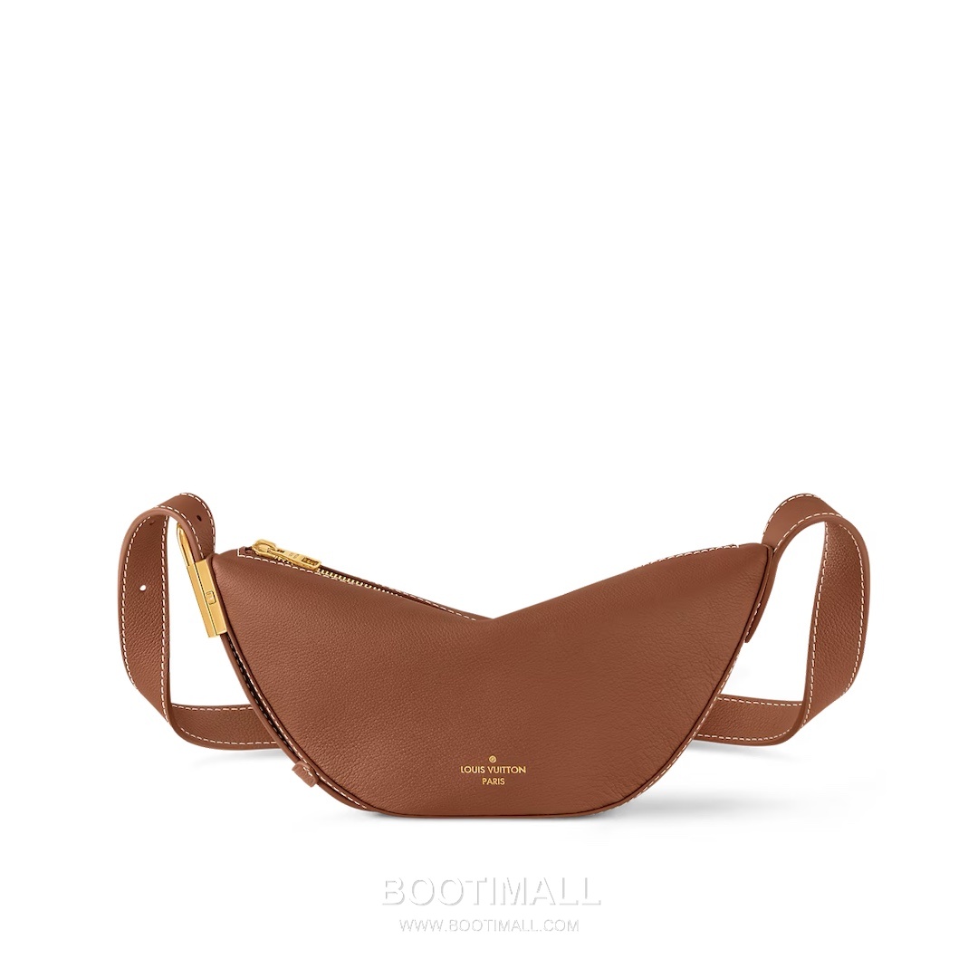 Louis Vuitton Low Key Bumbag Calfskin Leather Crossbody Bag with Zip Pocket Lock Detail 루이비통 로우키 범백 카프스킨 크로스백 지퍼 포켓 락 디테일 M83546 28cm 1