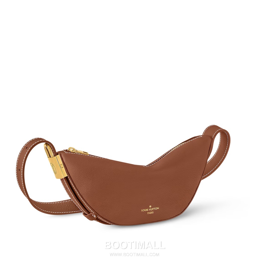 Louis Vuitton Low Key Bumbag Calfskin Leather Crossbody Bag with Zip Pocket Lock Detail 루이비통 로우키 범백 카프스킨 크로스백 지퍼 포켓 락 디테일 M83546 28cm 2