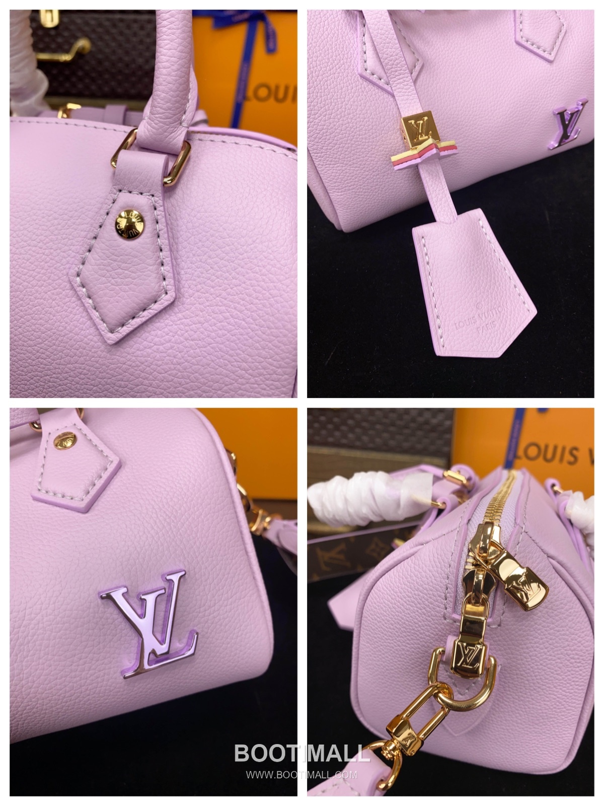 Louis Vuitton Speedy 18 Calfskin Leather Mini Boston Bag with Strap Charm Detail 루이비통 스피디18 카프스킨 미니 보스턴백 스트랩 참 디테일 M24598 18cm 16