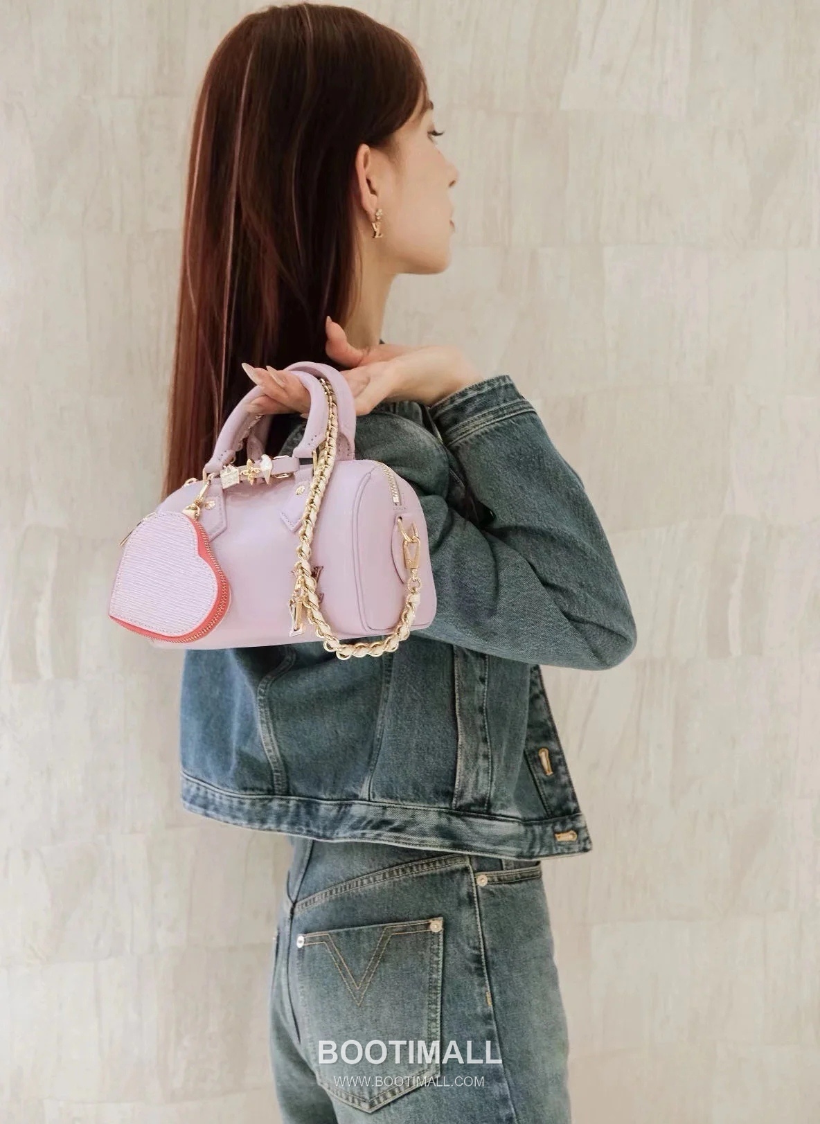 Louis Vuitton Speedy 18 Calfskin Leather Mini Boston Bag with Strap Charm Detail 루이비통 스피디18 카프스킨 미니 보스턴백 스트랩 참 디테일 M24598 18cm 24