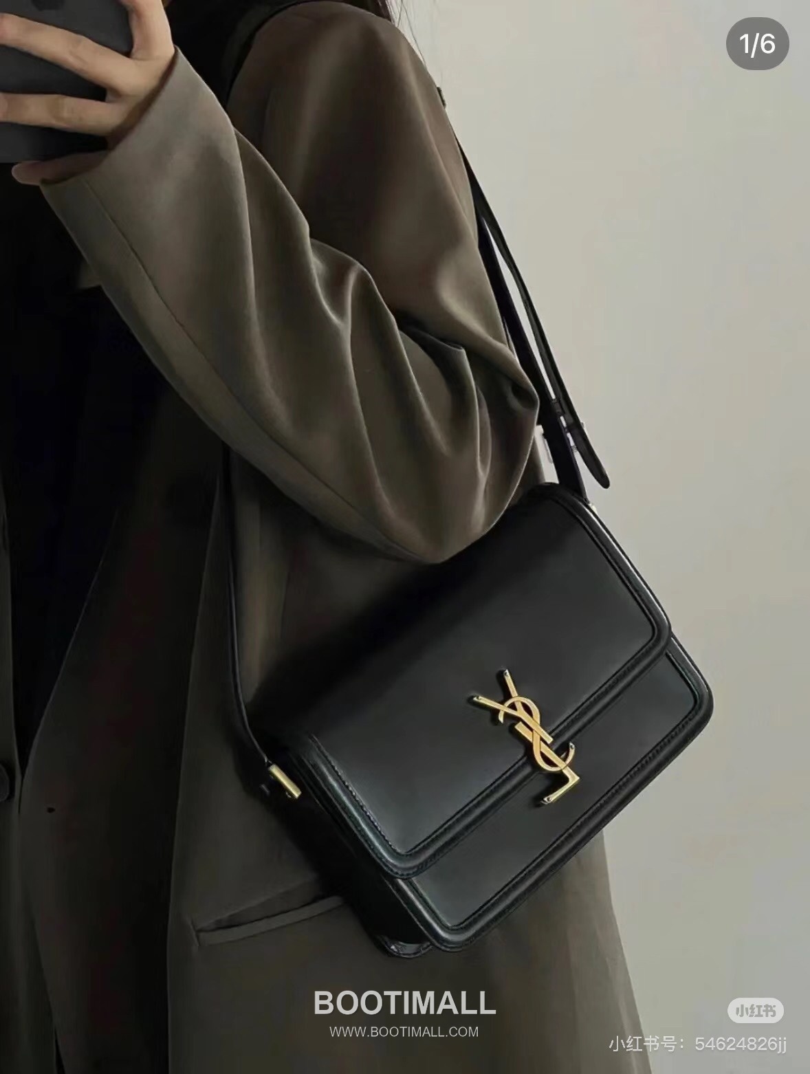 Saint Laurent Monogram Medium Grain Leather Flap Shoulder Bag with YSL Turn Lock 루이생로랑 모노그램 그레인 레더 플랩 숄더백 YSL 턴락 634305 23cm 3
