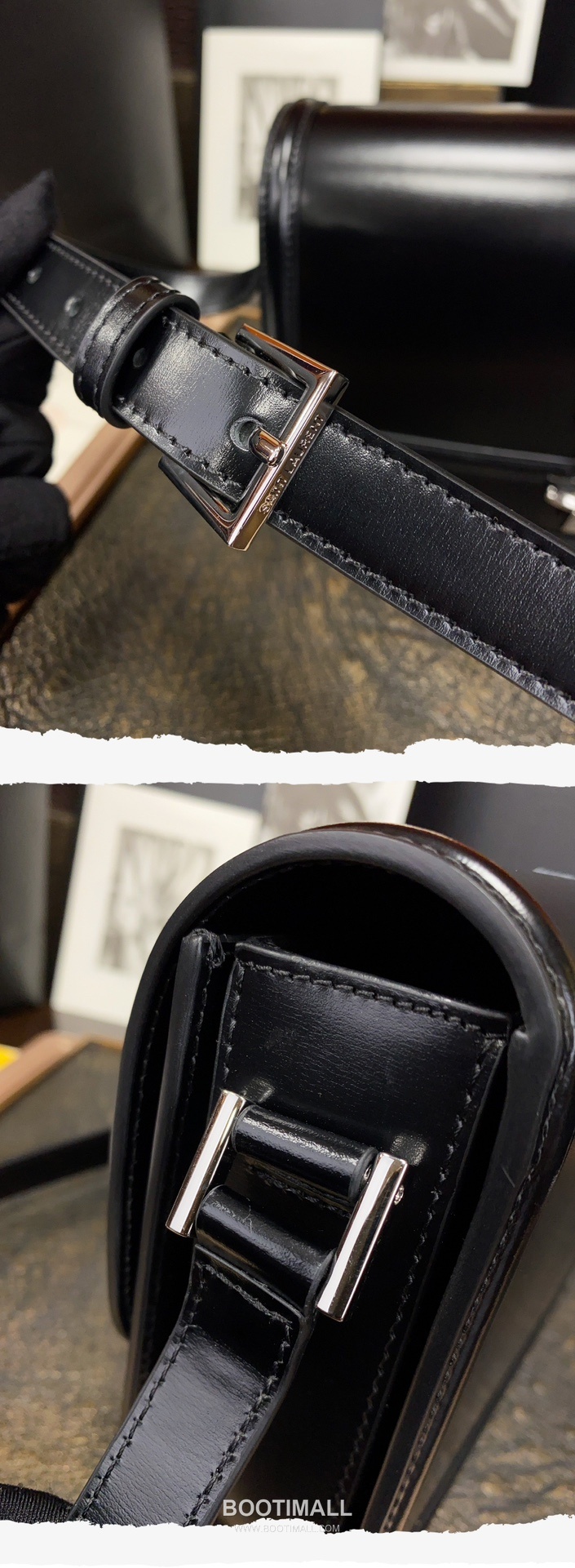 Saint Laurent Monogram Medium Grain Leather Flap Shoulder Bag with YSL Turn Lock 루이생로랑 모노그램 그레인 레더 플랩 숄더백 YSL 턴락 634305 23cm 6