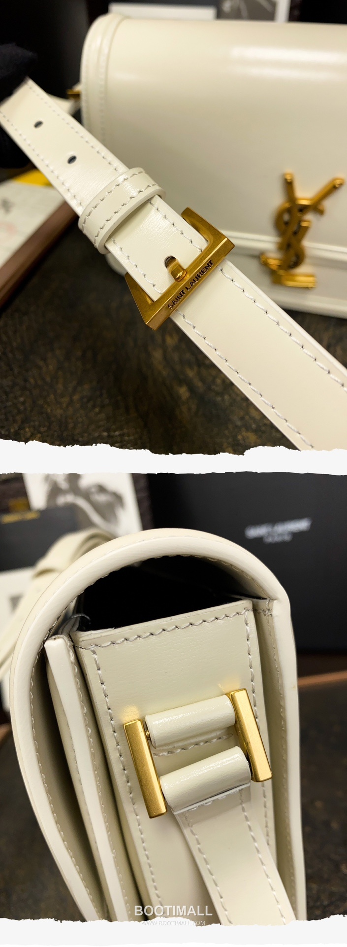 Saint Laurent Monogram Medium Grain Leather Flap Shoulder Bag with YSL Turn Lock 루이생로랑 모노그램 그레인 레더 플랩 숄더백 YSL 턴락 634305 23cm 6