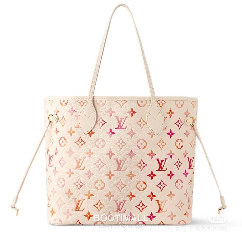 Louis Vuitton Neverfull MM Monogram Empreinte Leather Tote Bag with Gradient Sunrise Print 루이비통 네버풀 MM 모노그램 앙프렝뜨 레더 토트백 그라데이션 프린트 M47080 31cm 1