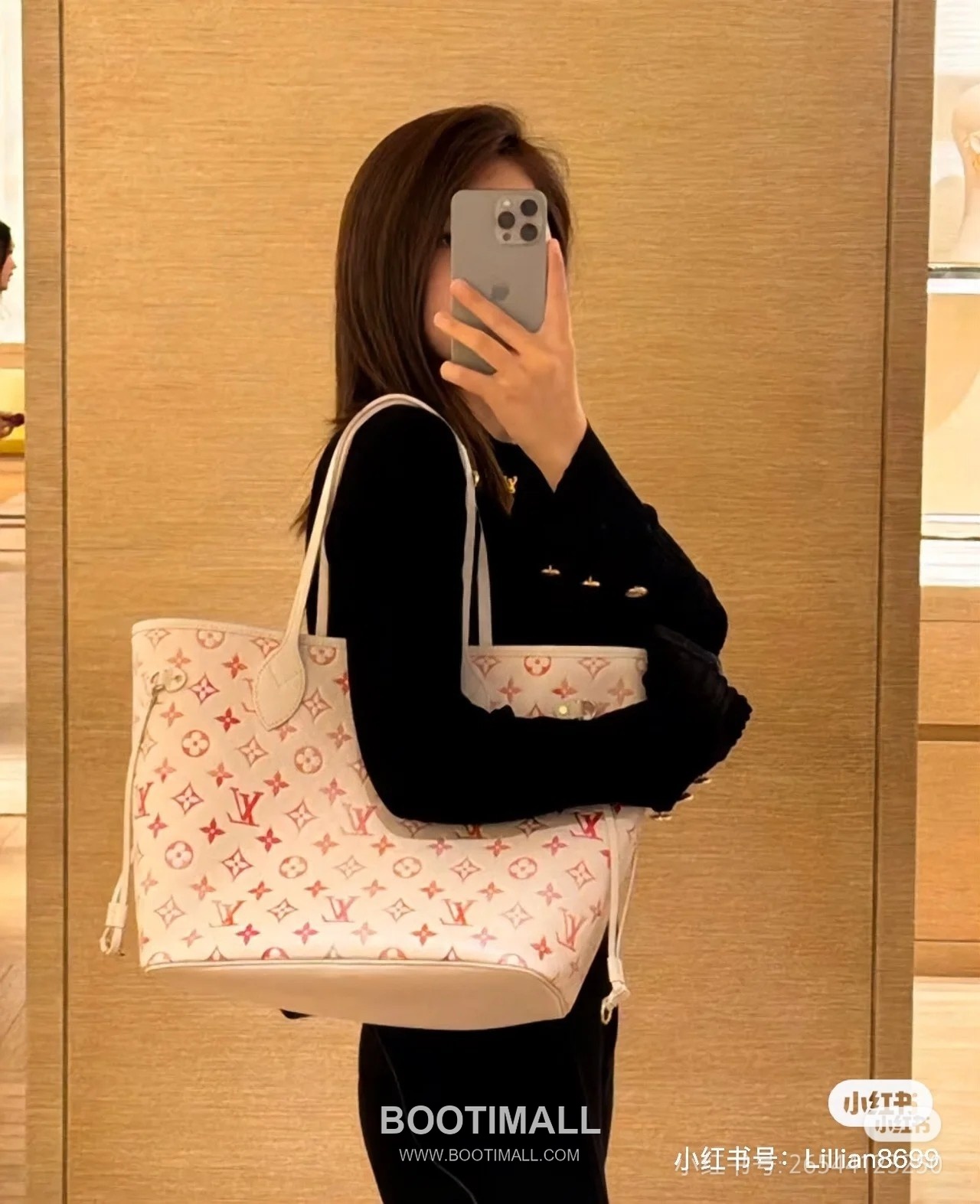 Louis Vuitton Neverfull MM Monogram Empreinte Leather Tote Bag with Gradient Sunrise Print 루이비통 네버풀 MM 모노그램 앙프렝뜨 레더 토트백 그라데이션 프린트 M47080 31cm 4
