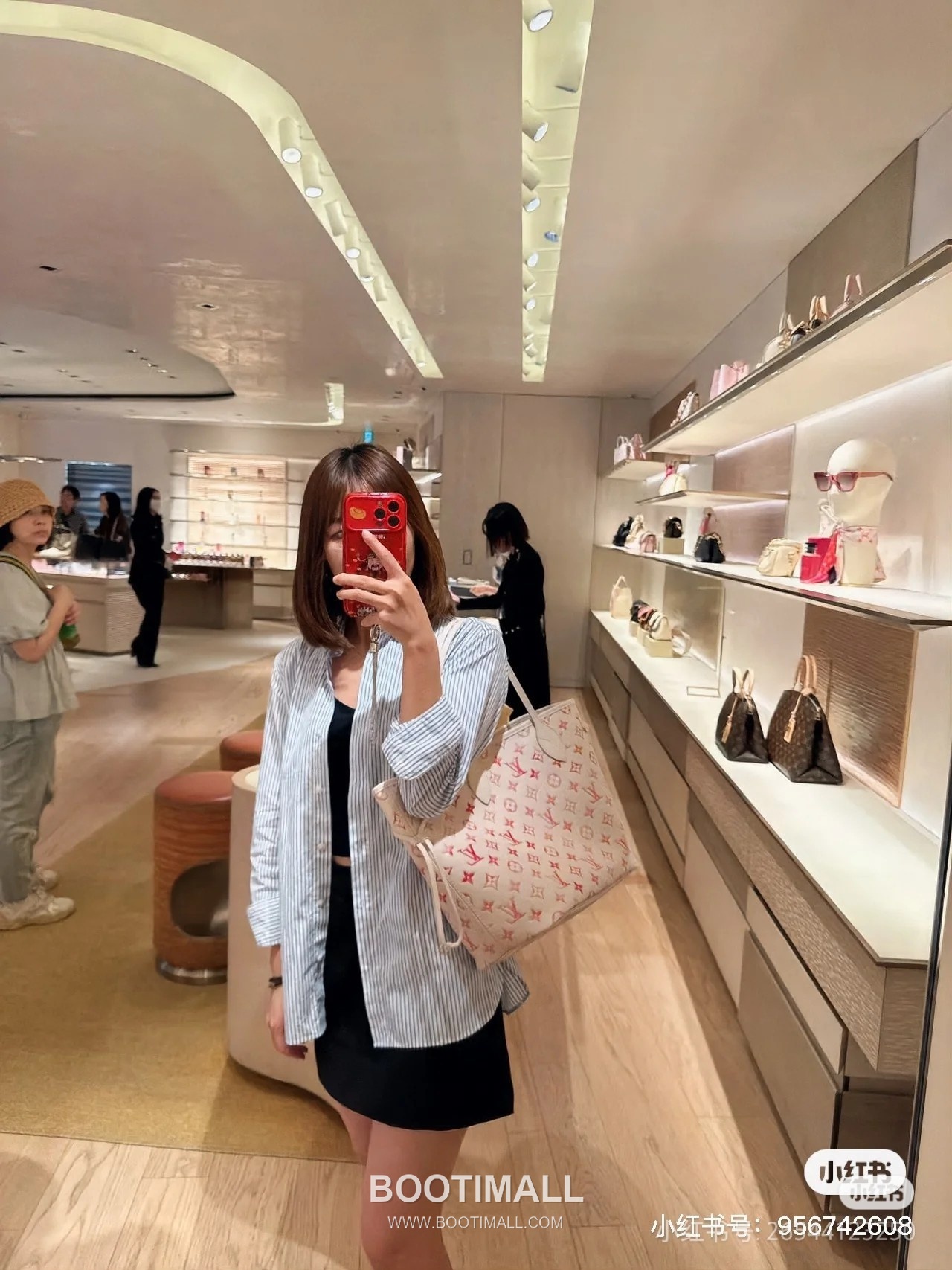 Louis Vuitton Neverfull MM Monogram Empreinte Leather Tote Bag with Gradient Sunrise Print 루이비통 네버풀 MM 모노그램 앙프렝뜨 레더 토트백 그라데이션 프린트 M47080 31cm 8