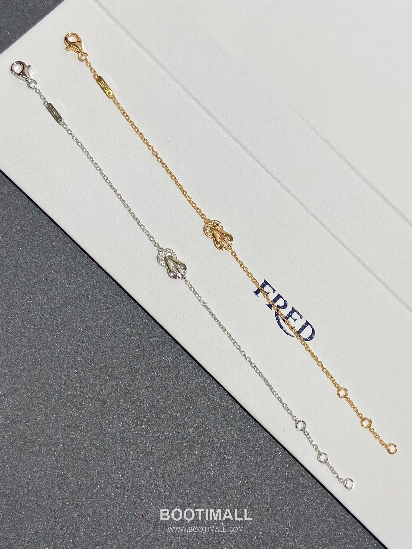 Fred Chance Infinie Brass Gold Plated Bracelet with Infinity Knot Motif 프레드 샹스 인피니 황동 베이스 금도금 브레이슬릿 인피니티 매듭 모티프 3
