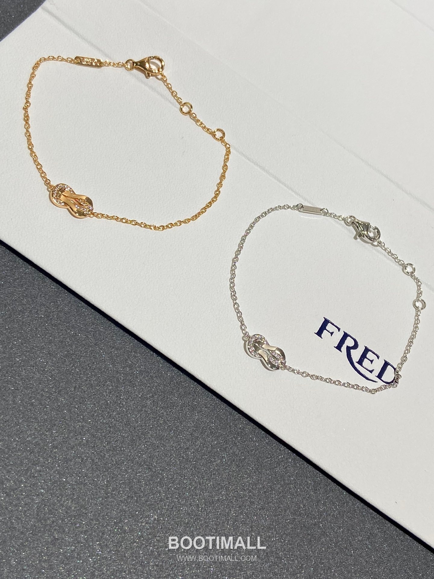 Fred Chance Infinie Brass Gold Plated Bracelet with Infinity Knot Motif 프레드 샹스 인피니 황동 베이스 금도금 브레이슬릿 인피니티 매듭 모티프 4