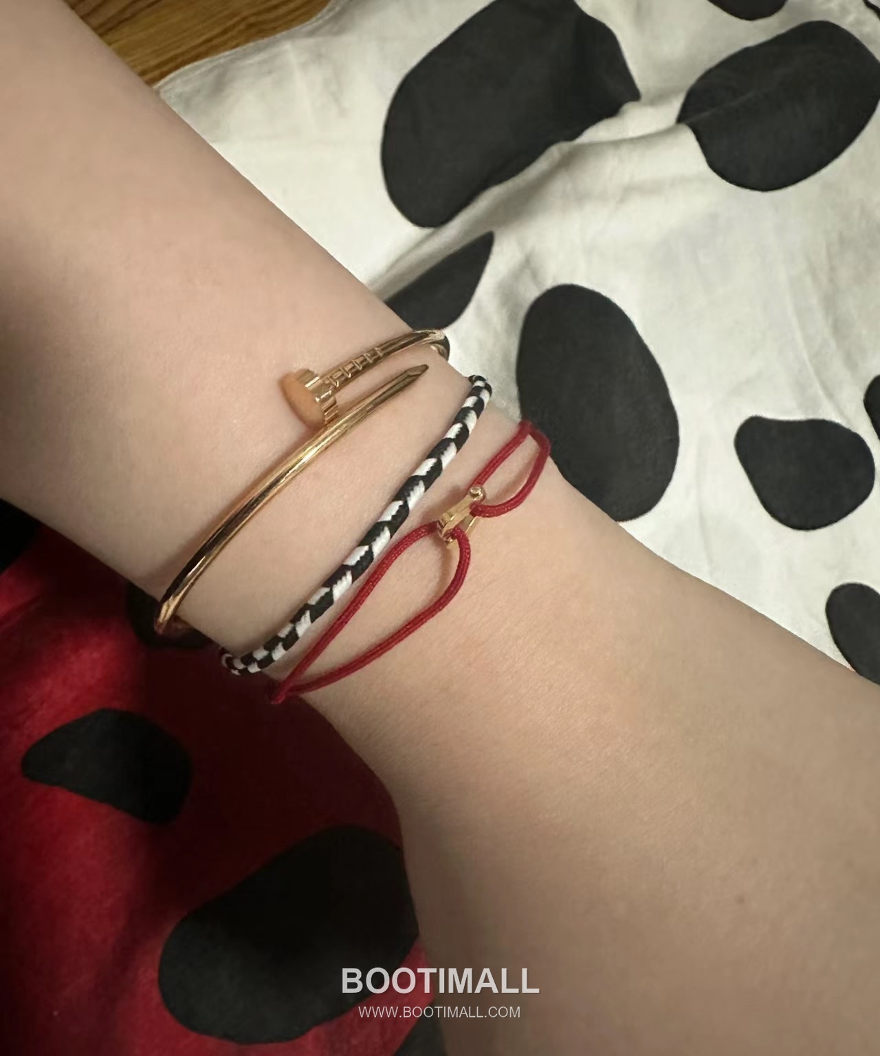 Fred Horseshoe Sterling Silver 925 Bracelet with Mini Nylon Cord 프레드 말굽 스털링 실버 925 브레이슬릿 미니 나일론 코드 2