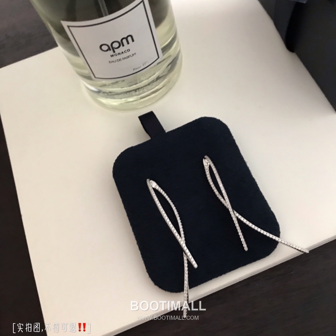 APM Monaco Sterling Silver 925 Gold Plated Earring with Line Design Stud 에이피엠모나코 스털링 실버 925 금도금 이어링 라인 디자인 스터드 6