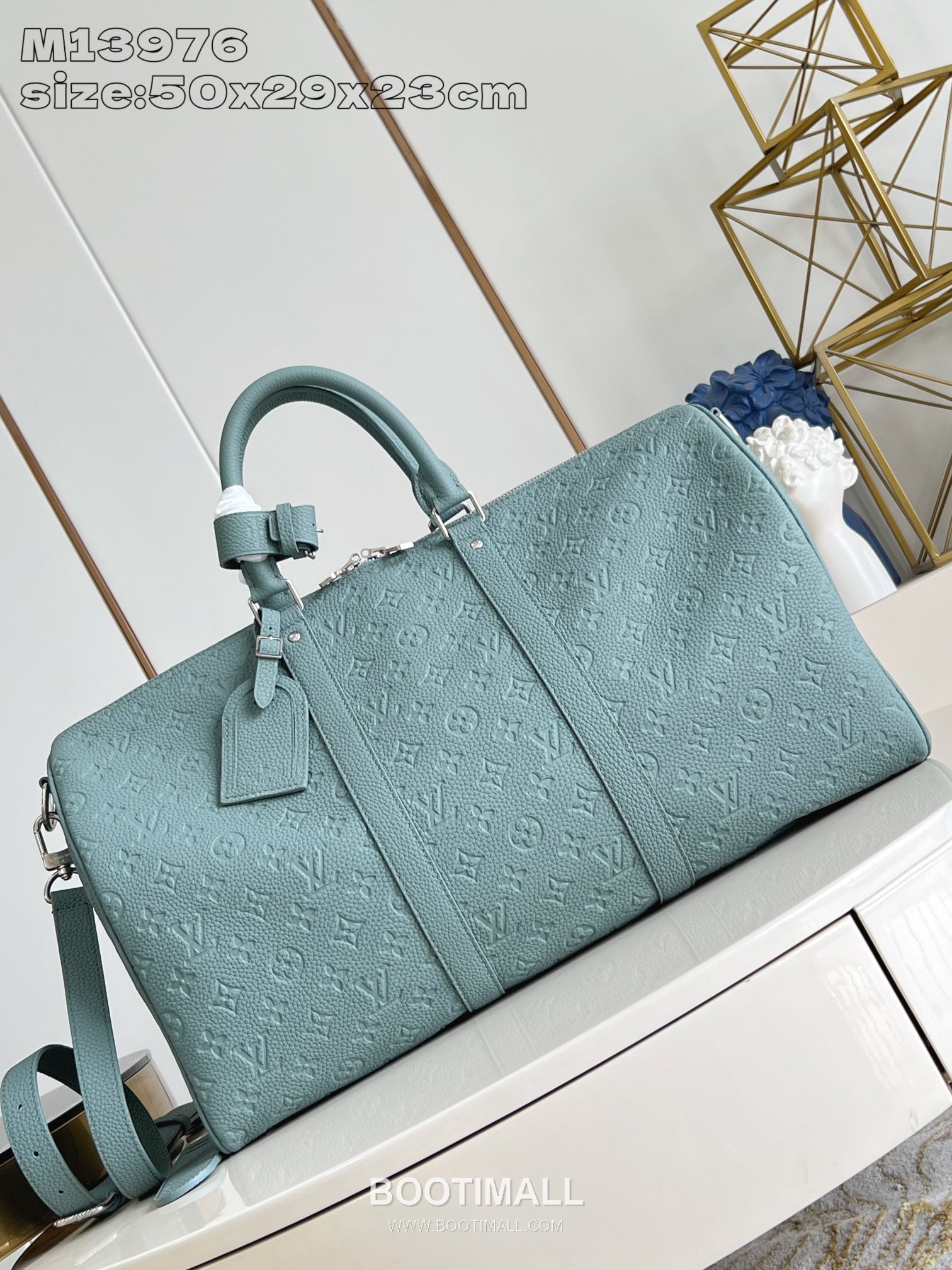 Louis Vuitton Keepall Bandoulière 50 Taurillon Monogram Leather Duffle Bag with Strap Detail 루이비통 키폴 반둘리에 50 타우릴론 모노그램 레더 더플백 M13976 50cm 1