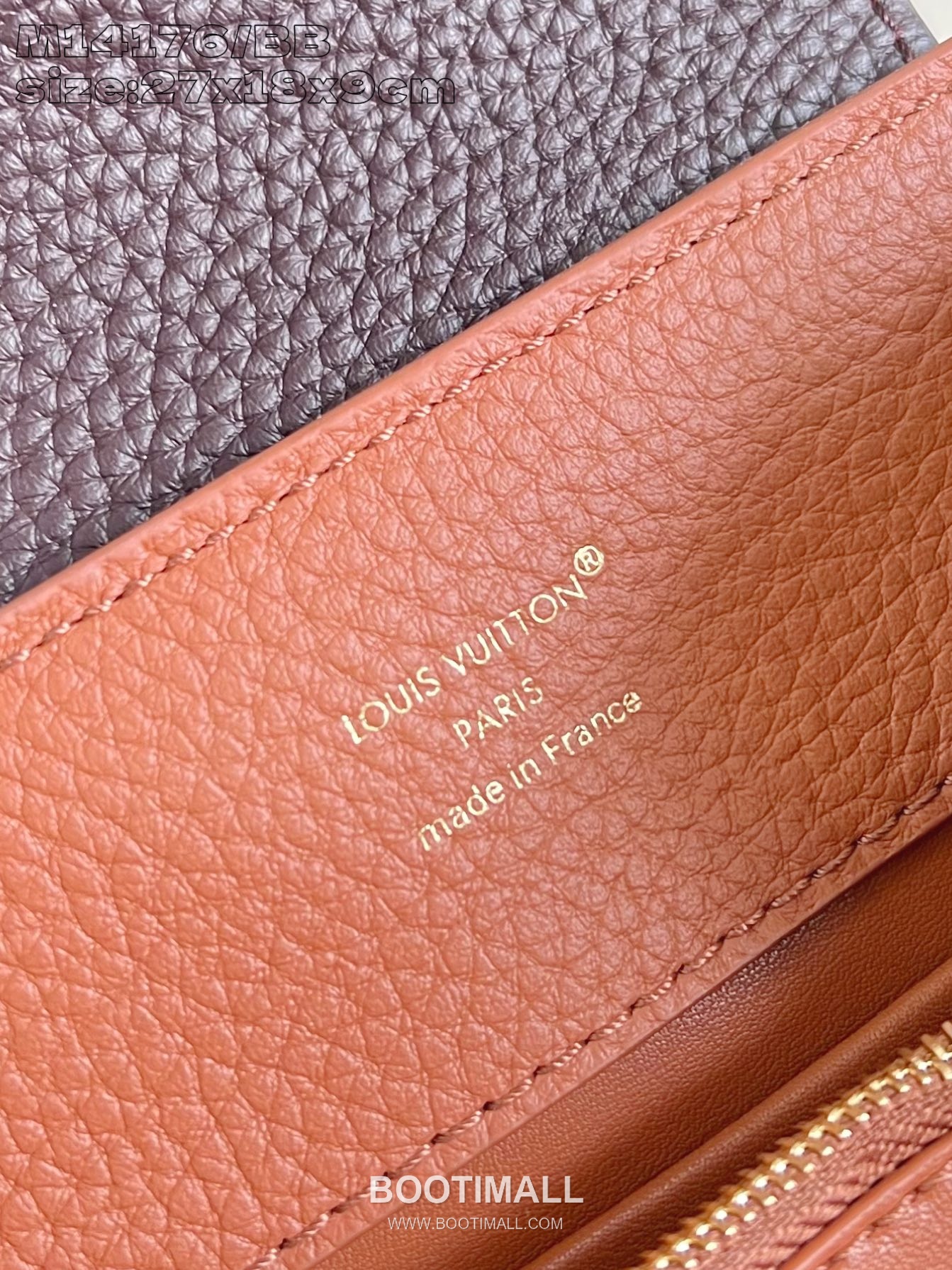 Louis Vuitton Capucines Taurillon Leather Top Handle Bag with Flap Logo Detail 루이비통 카퓌신 타우릴론 레더 탑핸들백 M14176 27cm 9