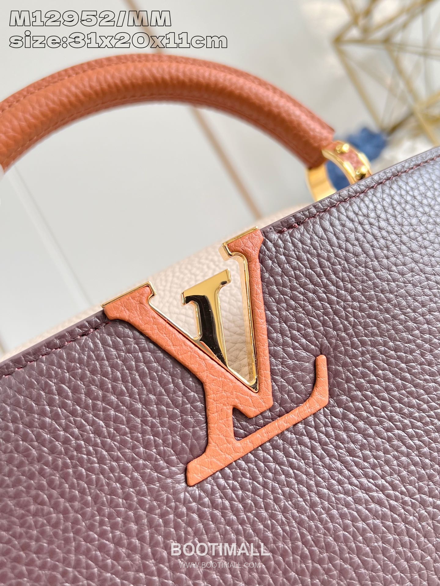 Louis Vuitton Capucines Taurillon Leather Top Handle Bag with Flap Logo Detail 루이비통 카퓌신 타우릴론 레더 탑핸들백 M14176 31cm 2