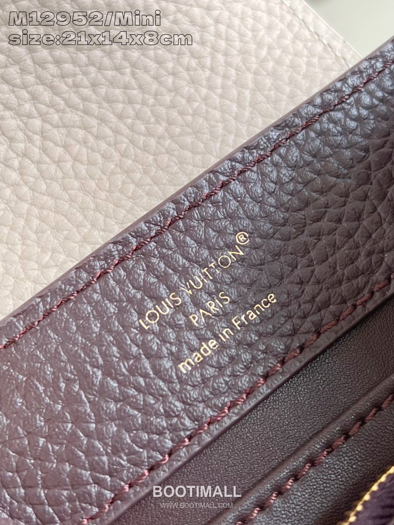 Louis Vuitton Capucines Taurillon Leather Top Handle Mini Bag with Flap Logo Detail 루이비통 카퓌신 타우릴론 레더 탑핸들 미니백 M14176 21cm 9