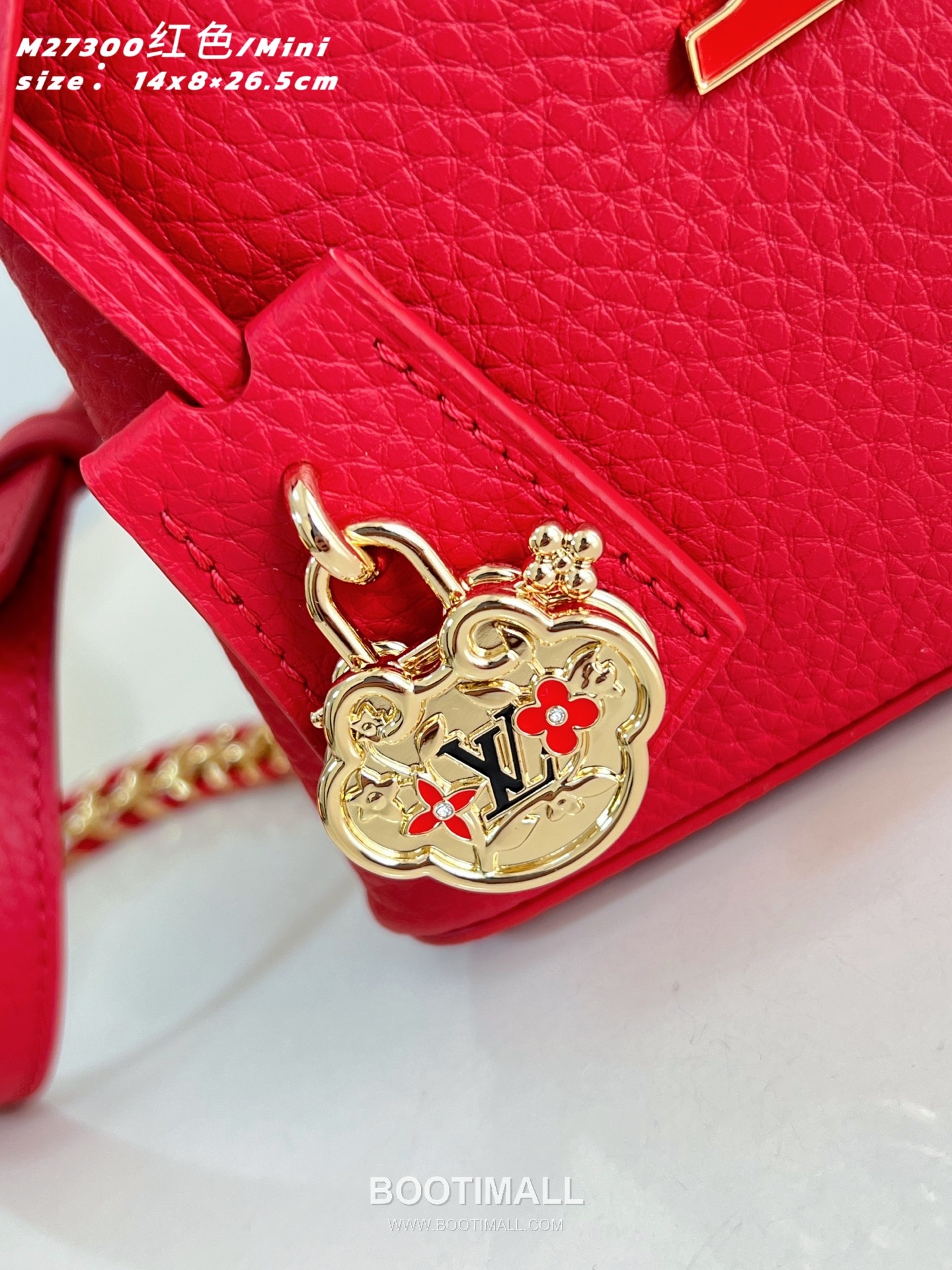 Louis Vuitton Capucines East-West Mini Taurillon Leather Top Handle Bag with Strap Logo Detail 루이비통 카퓌신 이스트웨스트 미니 타우릴론 레더 탑핸들백 M27300 22cm 4