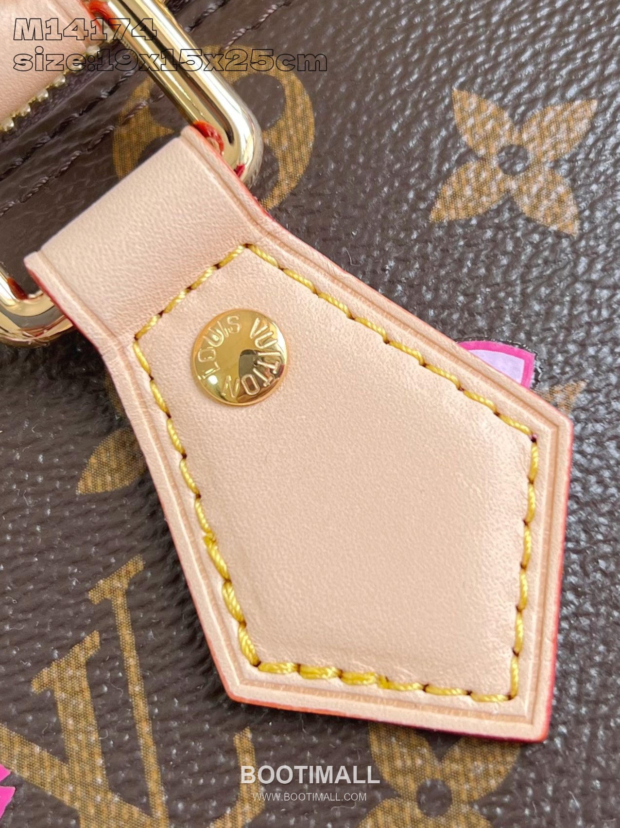 Louis Vuitton Speedy Bandoulière 25 Monogram Canvas Duffle Bag with Cherry Blossom Lock Strap Detail 루이비통 스피디 반둘리에 25 모노그램 캔버스 더플백 M14174 25cm 9