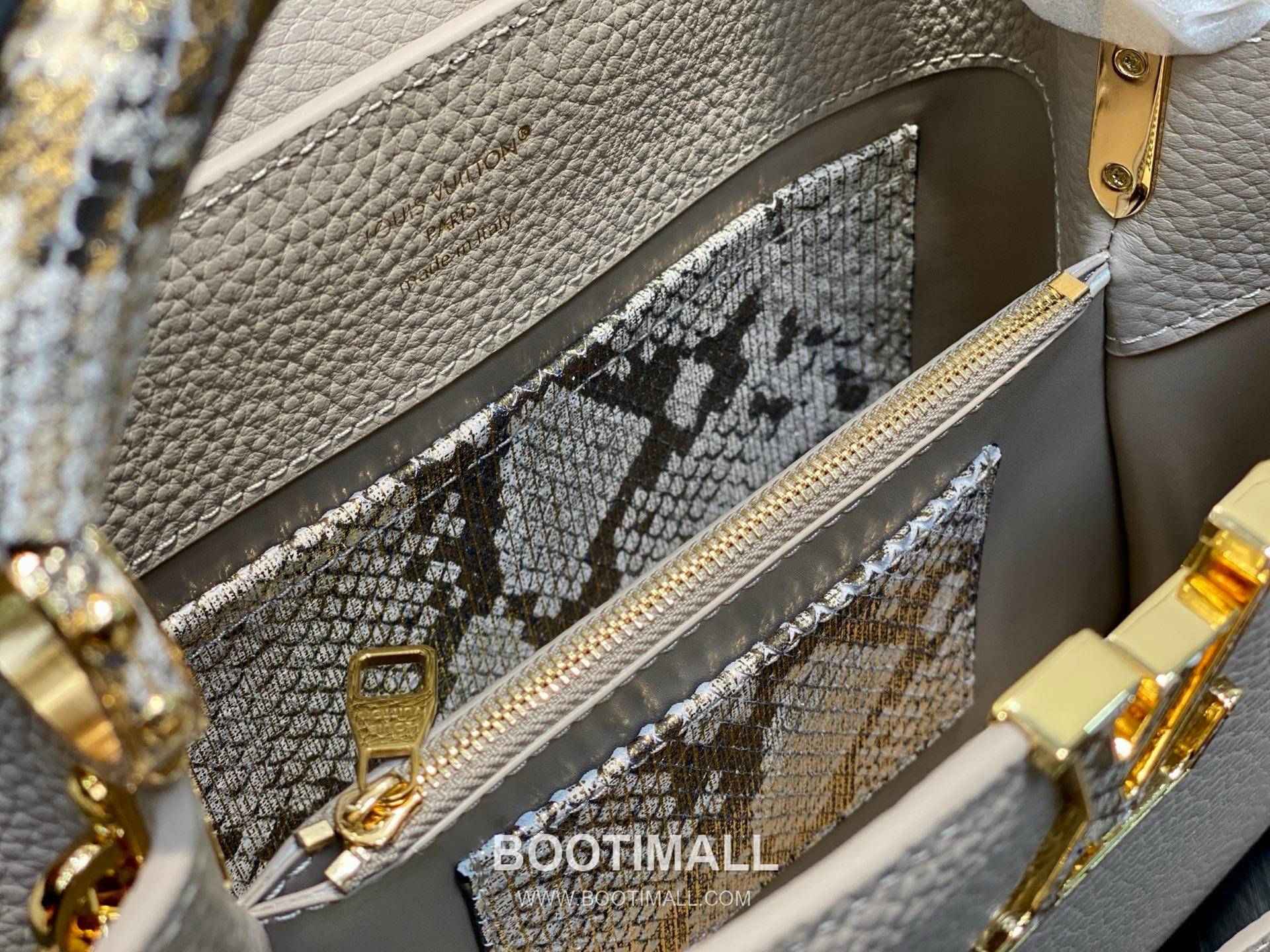 Louis Vuitton Capucines BB Taurillon Leather Top Handle Bag with Python Trim Chain Detail 루이비통 카퓌신 BB 타우릴론 레더 탑핸들백 M89369 27cm 11