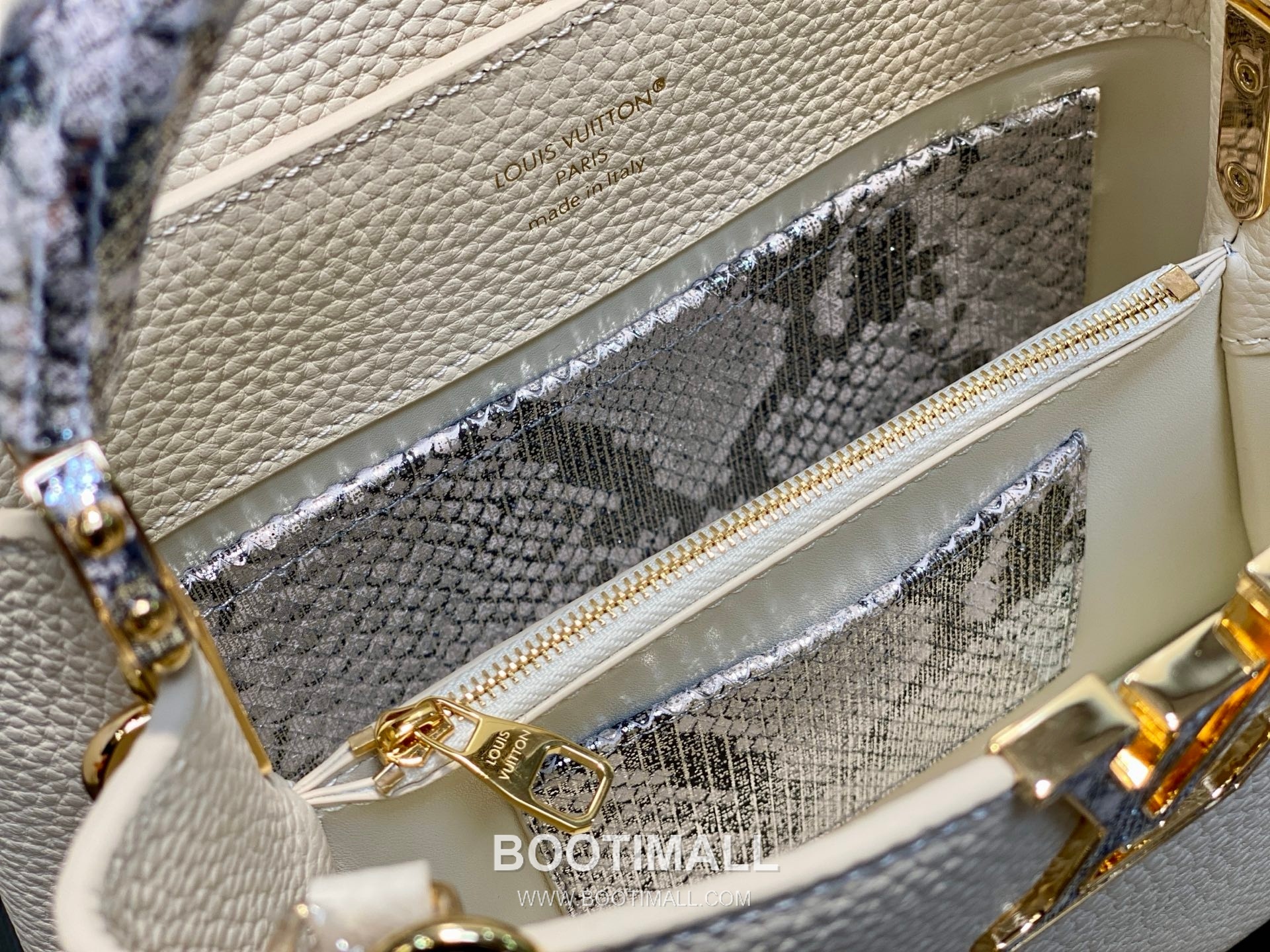 Louis Vuitton Capucines BB Taurillon Leather Top Handle Bag with Python Trim Chain Detail 루이비통 카퓌신 BB 타우릴론 레더 탑핸들백 M89369 27cm 10