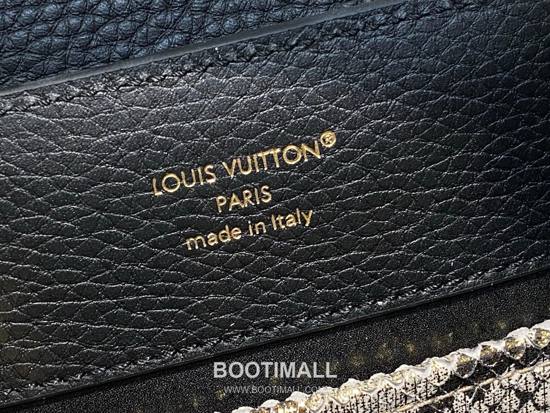 Louis Vuitton Capucines BB Taurillon Leather Top Handle Bag with Python Trim Chain Detail 루이비통 카퓌신 BB 타우릴론 레더 탑핸들백 M89369 27cm 10