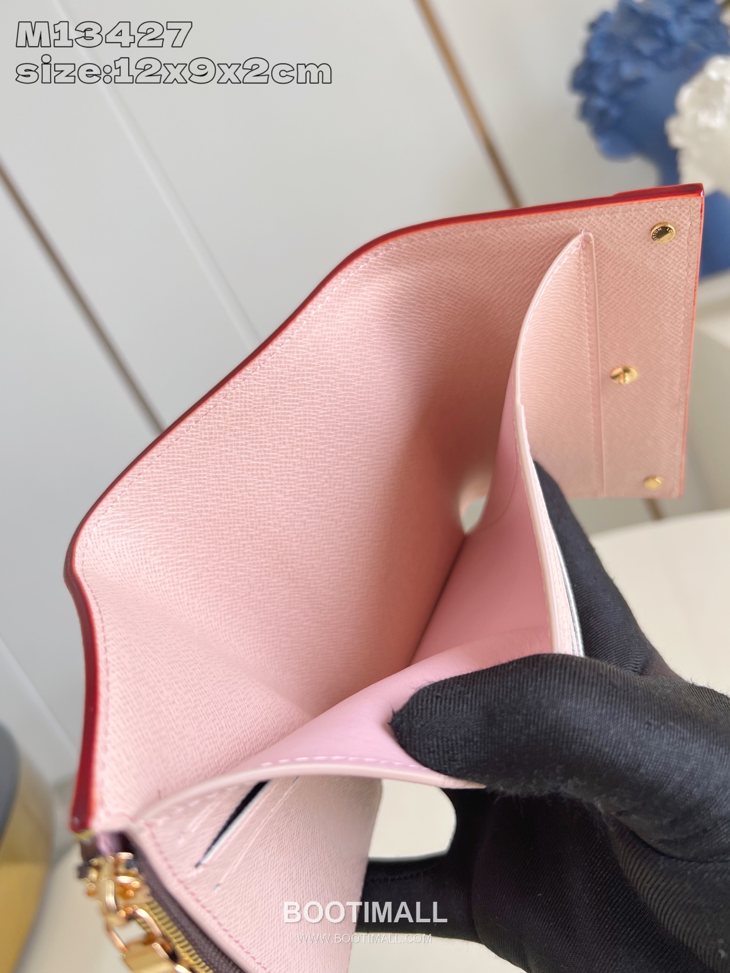 Louis Vuitton Victorine Monogram Canvas Wallet with Cherry Blossom Flap Detail 루이비통 빅토린 모노그램 캔버스 반지갑 M13427 12cm 8