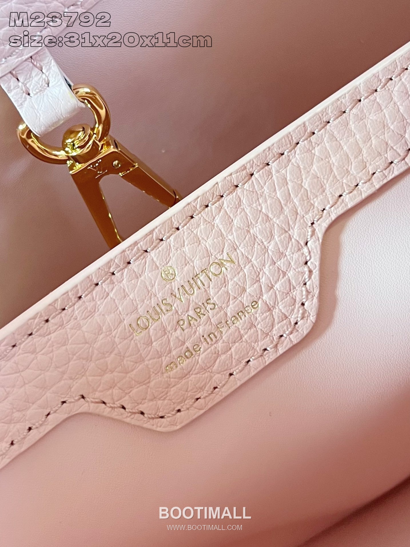 Louis Vuitton Capucines MM Taurillon Leather Top Handle Bag with Strap Logo Detail 루이비통 카퓌신 MM 타우릴론 레더 탑핸들백 M23792 31.5cm 10