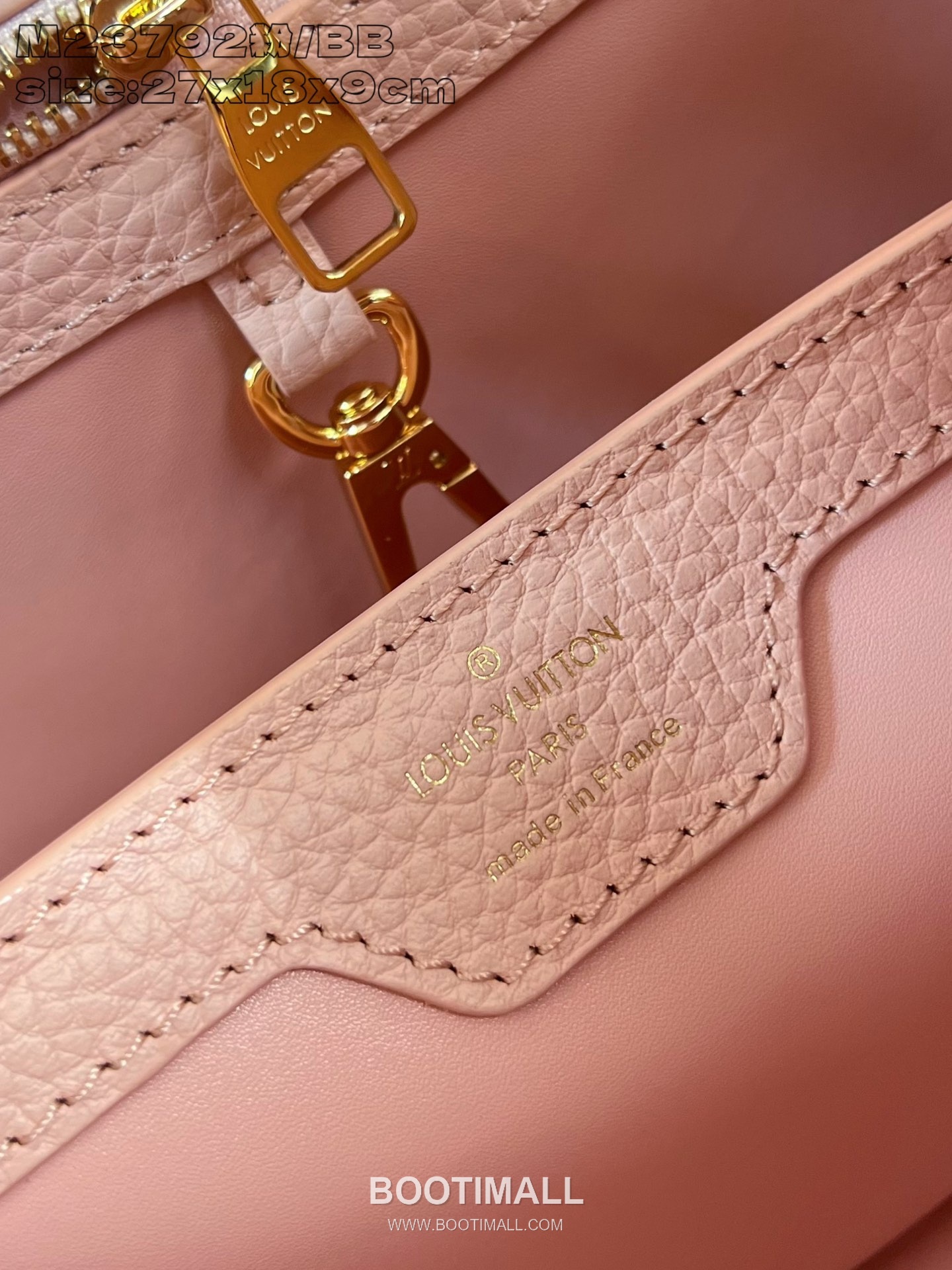 Louis Vuitton Capucines BB Taurillon Leather Top Handle Bag with Strap Logo Detail 루이비통 카퓌신 BB 타우릴론 레더 탑핸들백 M23792 27cm 10