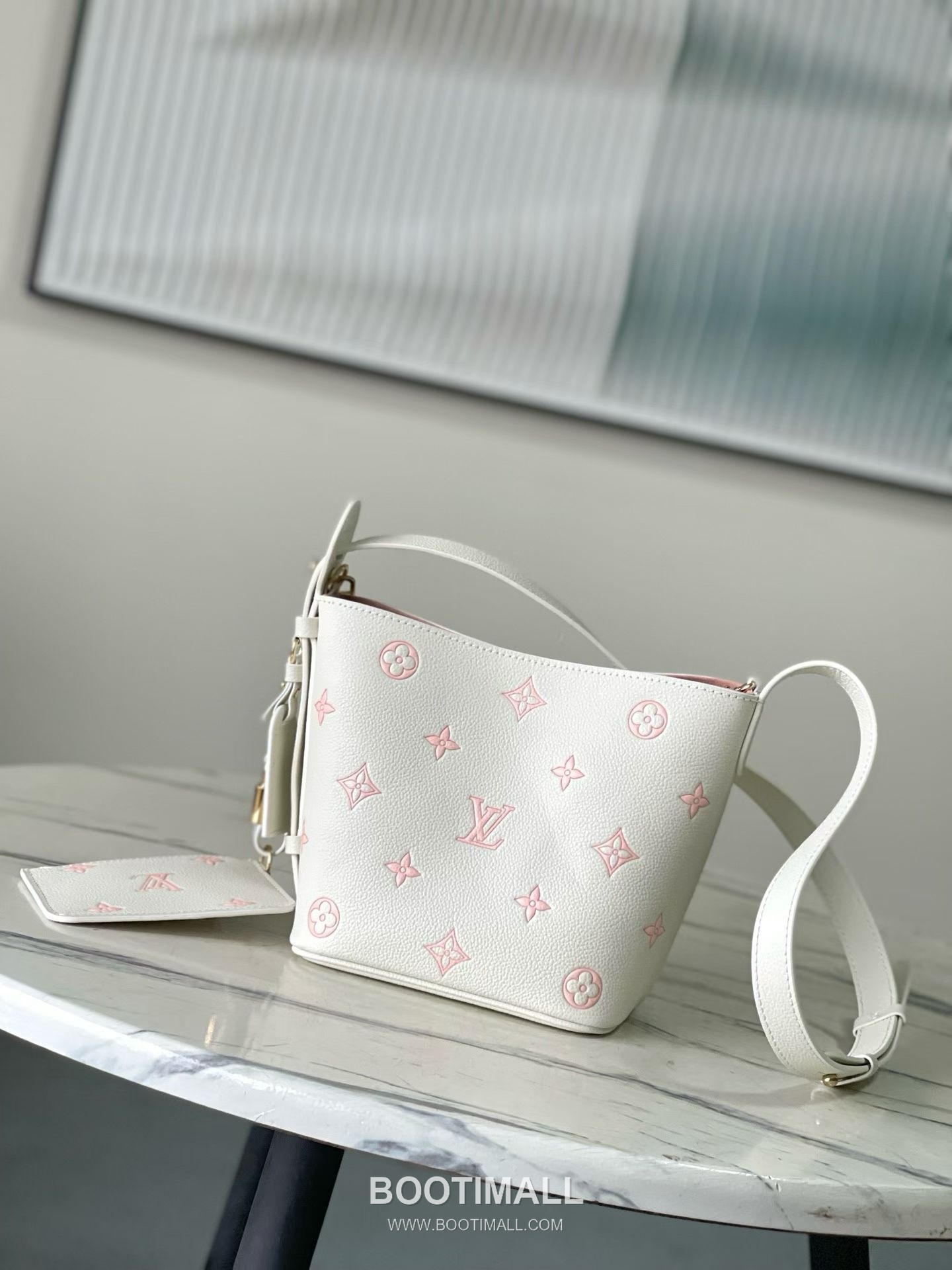 Louis Vuitton All In BB Monogram Empreinte Calfskin Leather Hobo Tote Bag with Lock Tag Detail 루이비통 올인 BB 모노그램 앙프렝뜨 카프스킨 레더 호보 토트백 M28315 16cm 1