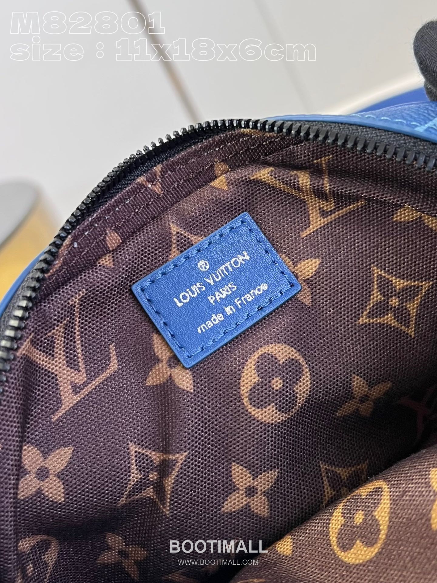 Louis Vuitton Nano Alpha Monogram Canvas Crossbody Bag with Front Pocket Strap Detail 루이비통 나노 알파 모노그램 캔버스 크로스바디백 M82801 11cm 9