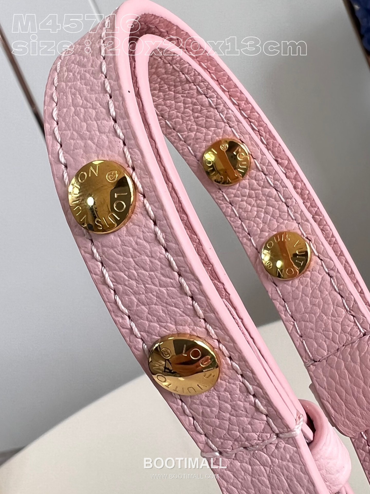 Louis Vuitton Néonoé BB Monogram Empreinte Calfskin Leather Bucket Bag with Drawstring Strap Detail 루이비통 네오노에 BB 모노그램 앙프렝뜨 카프스킨 레더 버킷백 M45716 20cm 9