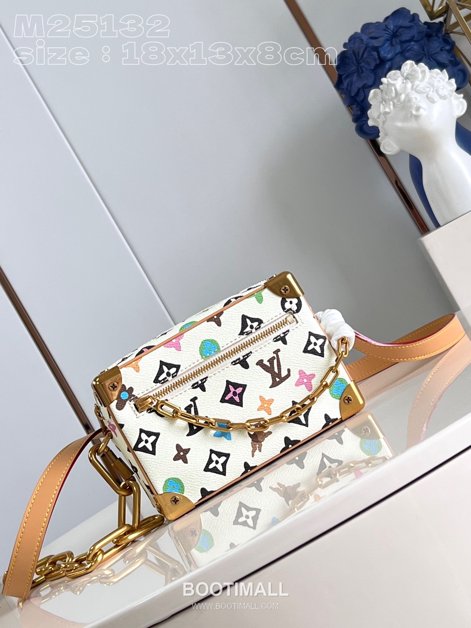 Louis Vuitton Mini Soft Trunk Monogram Canvas Crossbody Bag with Chain Zip Detail 루이비통 미니 소프트 트렁크 모노그램 캔버스 크로스바디백 M25132 18.5cm 1