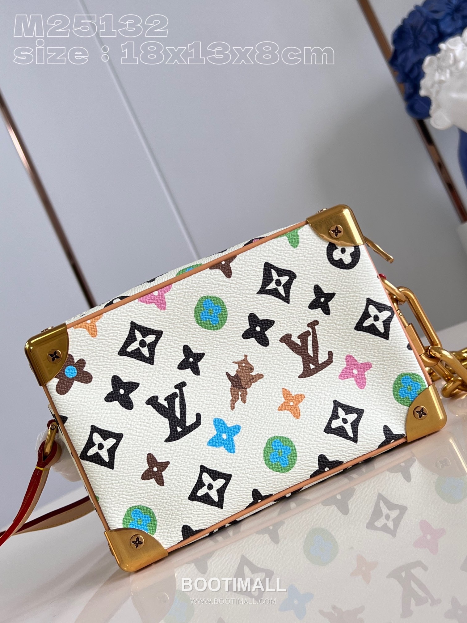 Louis Vuitton Mini Soft Trunk Monogram Canvas Crossbody Bag with Chain Zip Detail 루이비통 미니 소프트 트렁크 모노그램 캔버스 크로스바디백 M25132 18.5cm 4
