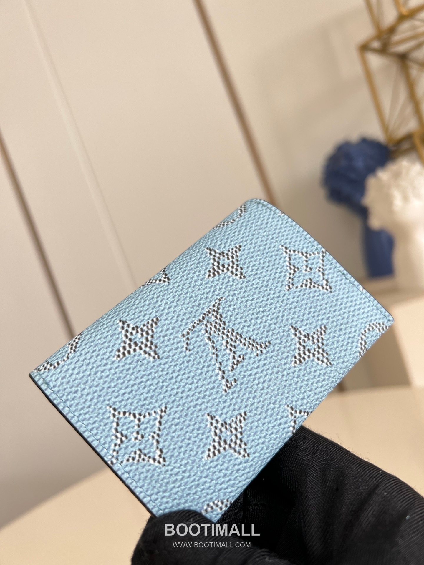 Louis Vuitton Enveloppe Carte de Visite Monogram Canvas Card Holder with Snap Button Flap Detail 루이비통 엔벨로프 카드 드 비지트 모노그램 캔버스 카드홀더 M14817 10.5cm 4