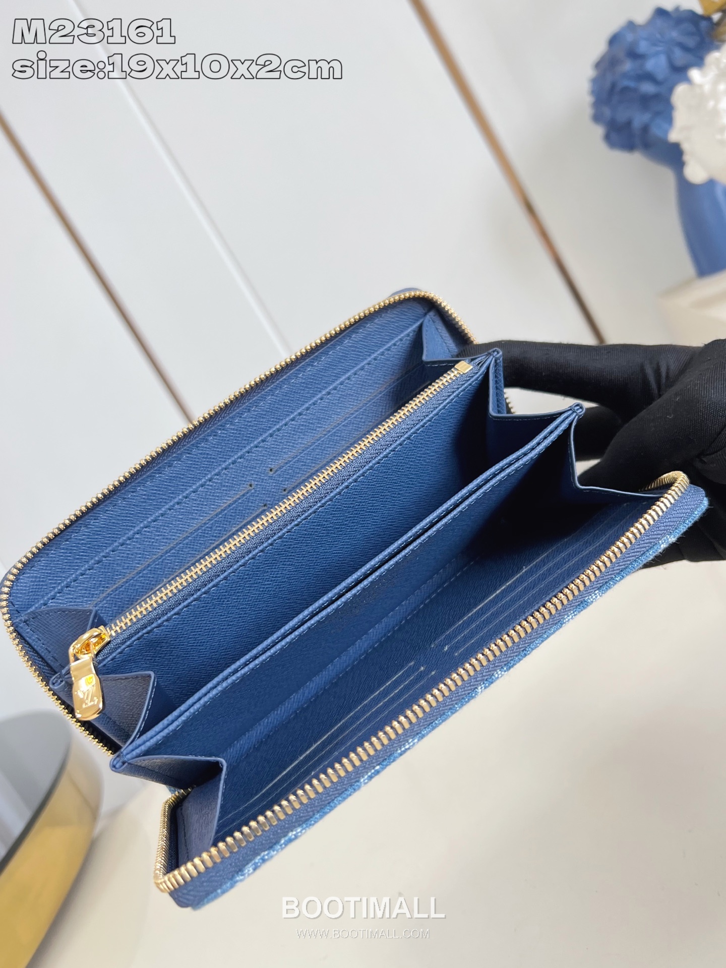 Louis Vuitton Zippy Monogram Denim Canvas Wallet with Cherry Zip Pocket Detail 루이비통 지피 모노그램 데님 캔버스 장지갑 M23161 19.5cm 7