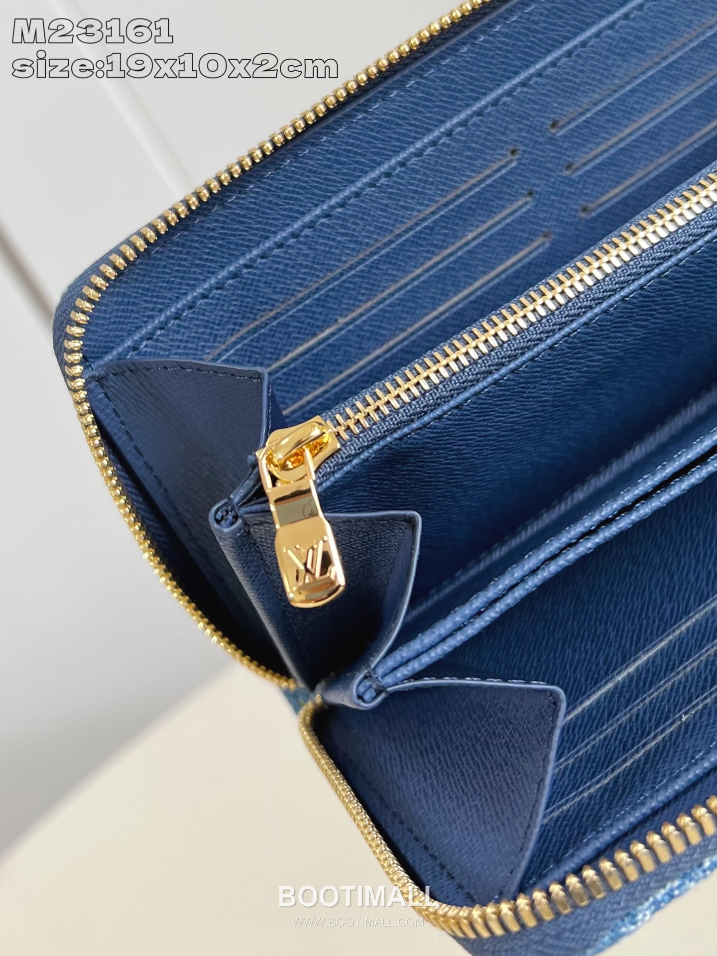 Louis Vuitton Zippy Monogram Denim Canvas Wallet with Cherry Zip Pocket Detail 루이비통 지피 모노그램 데님 캔버스 장지갑 M23161 19.5cm 8