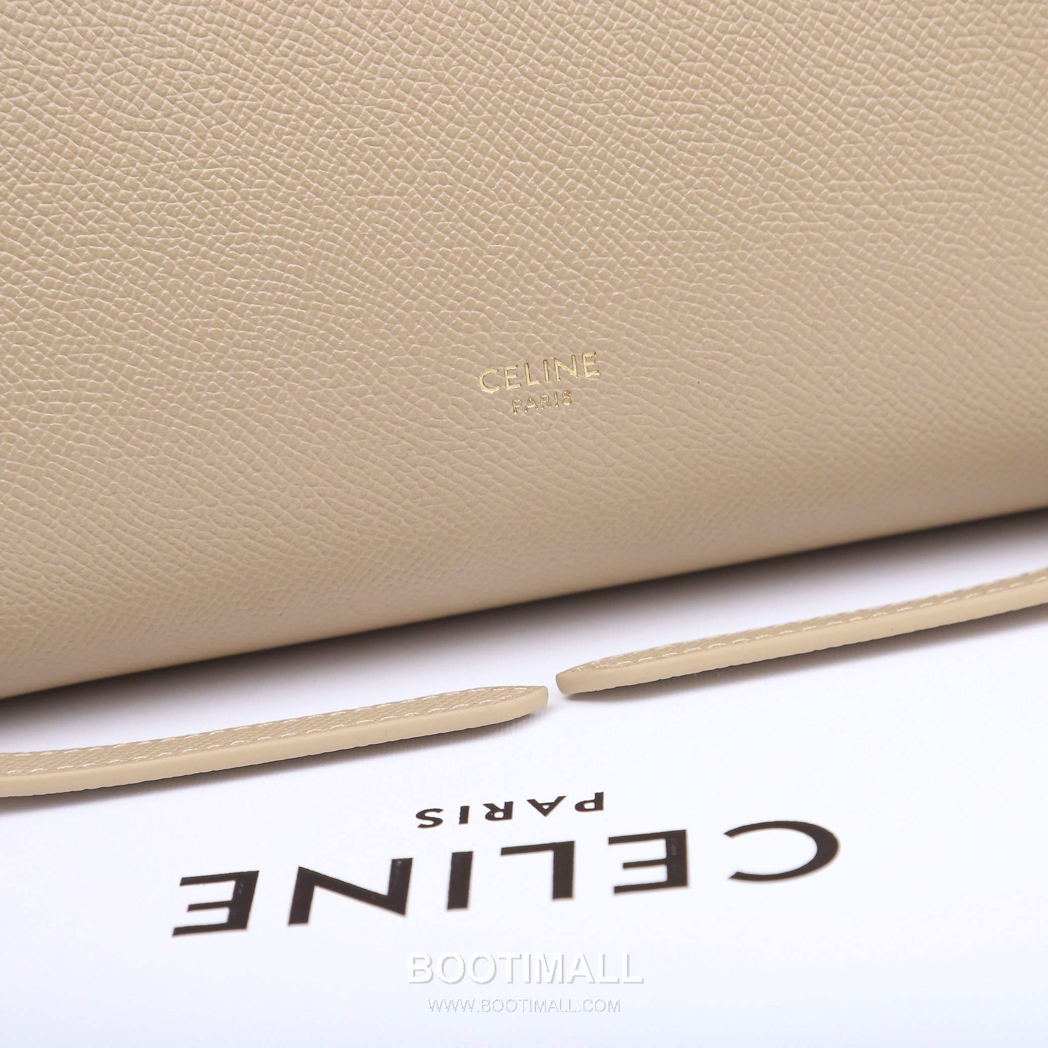 Celine Calfskin Leather Bucket Shoulder Bag with Flap Zip Strap Detail 셀린느 카프스킨 레더 버킷 숄더백 175520 24cm 8