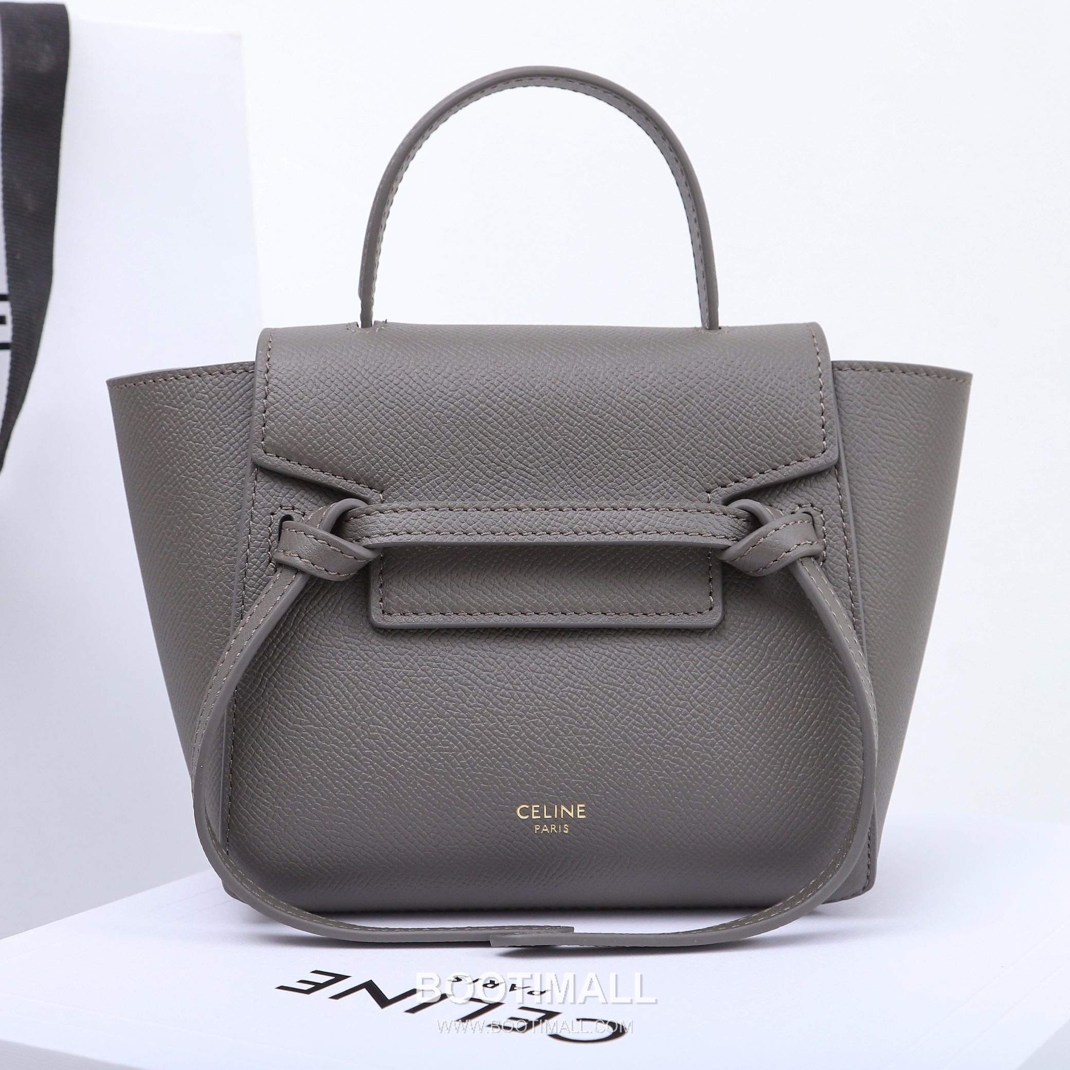 Celine Calfskin Leather Crossbody Bag with Flap Zip Strap Detail 셀린느 카프스킨 레더 크로스바디백 194263 15cm 5
