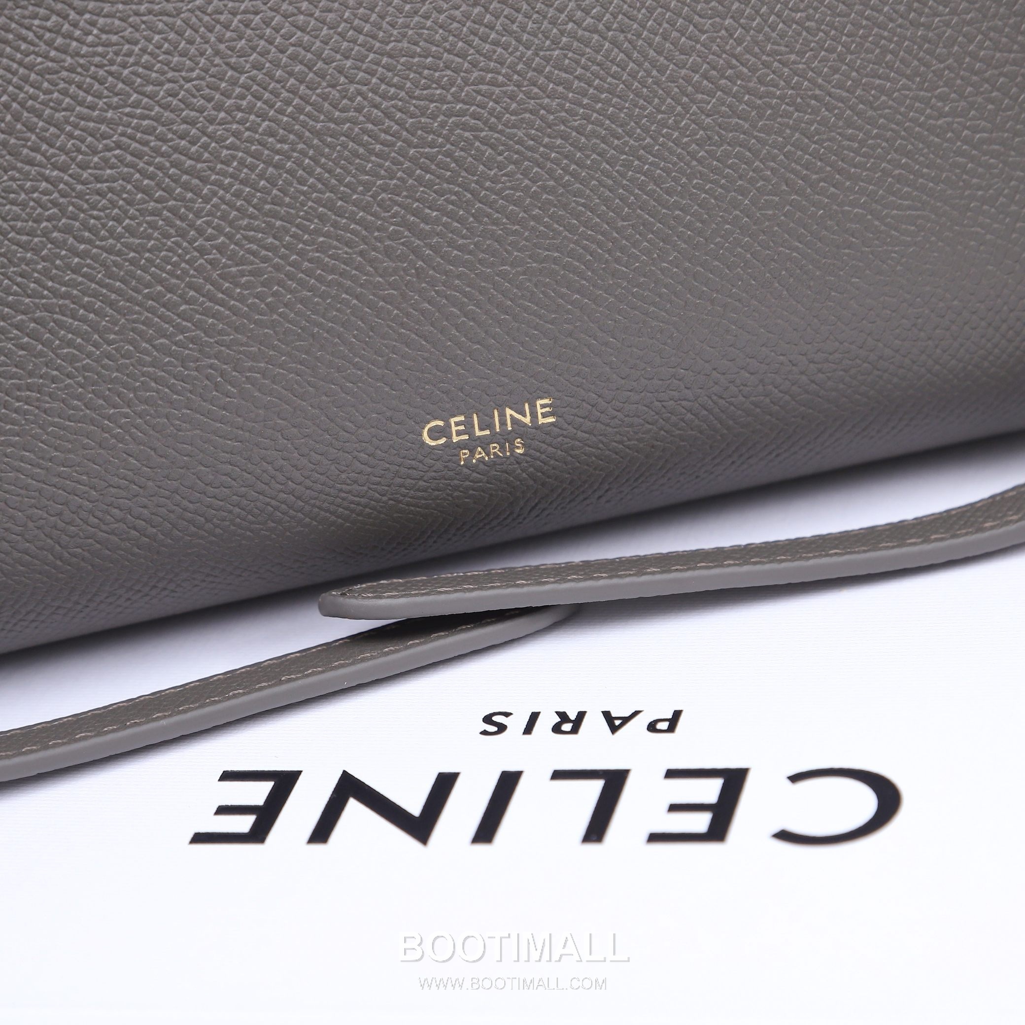Celine Calfskin Leather Bucket Crossbody Bag with Flap Zip Strap Detail 셀린느 카프스킨 레더 버킷 크로스바디백 175519 20cm 8