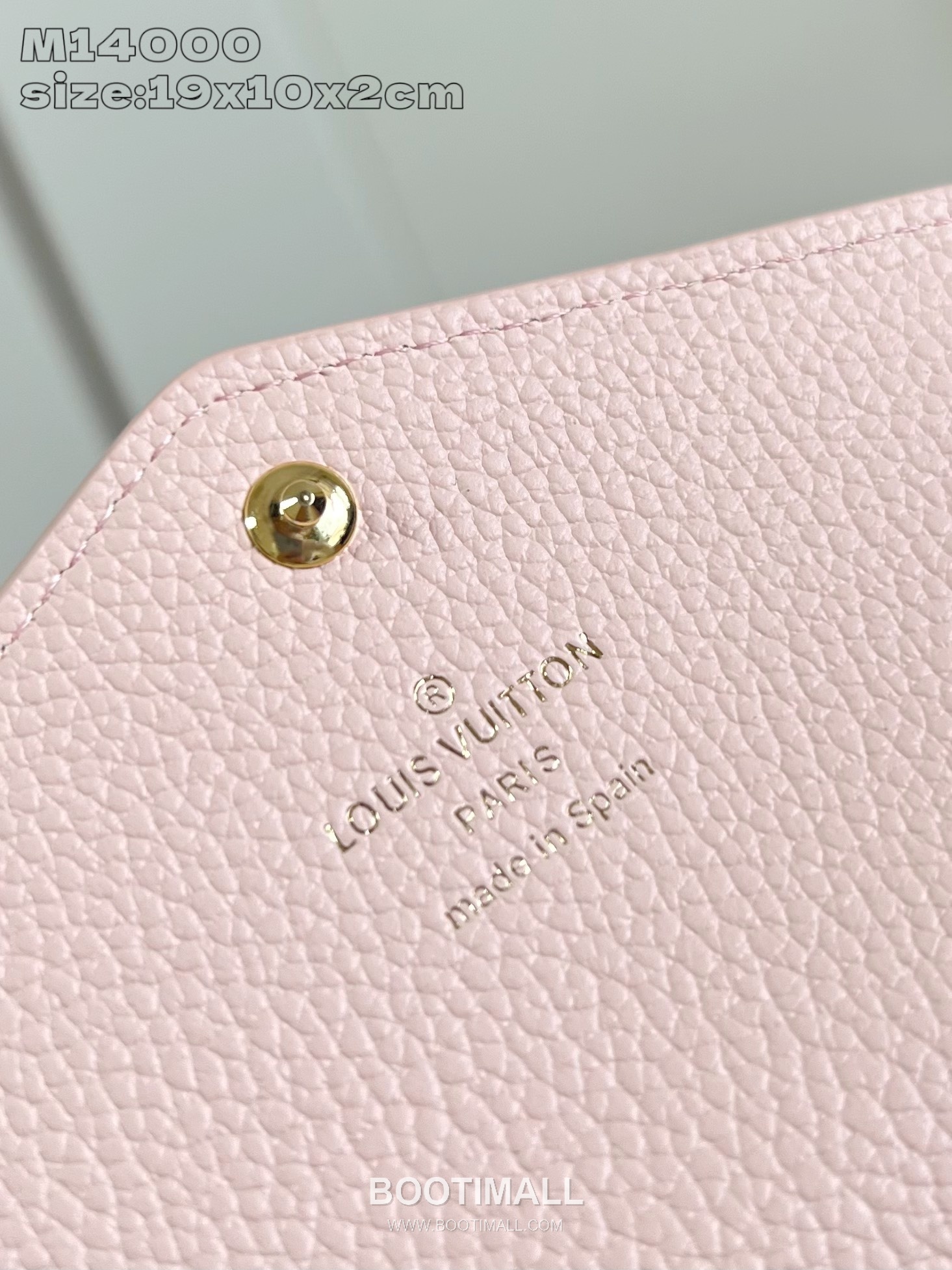 Louis Vuitton Sarah Monogram Empreinte Calfskin Leather Wallet with Flap Snap Card Slot Detail 루이비통 사라 모노그램 앙프렝뜨 카프스킨 레더 장지갑 M14000 19cm 6