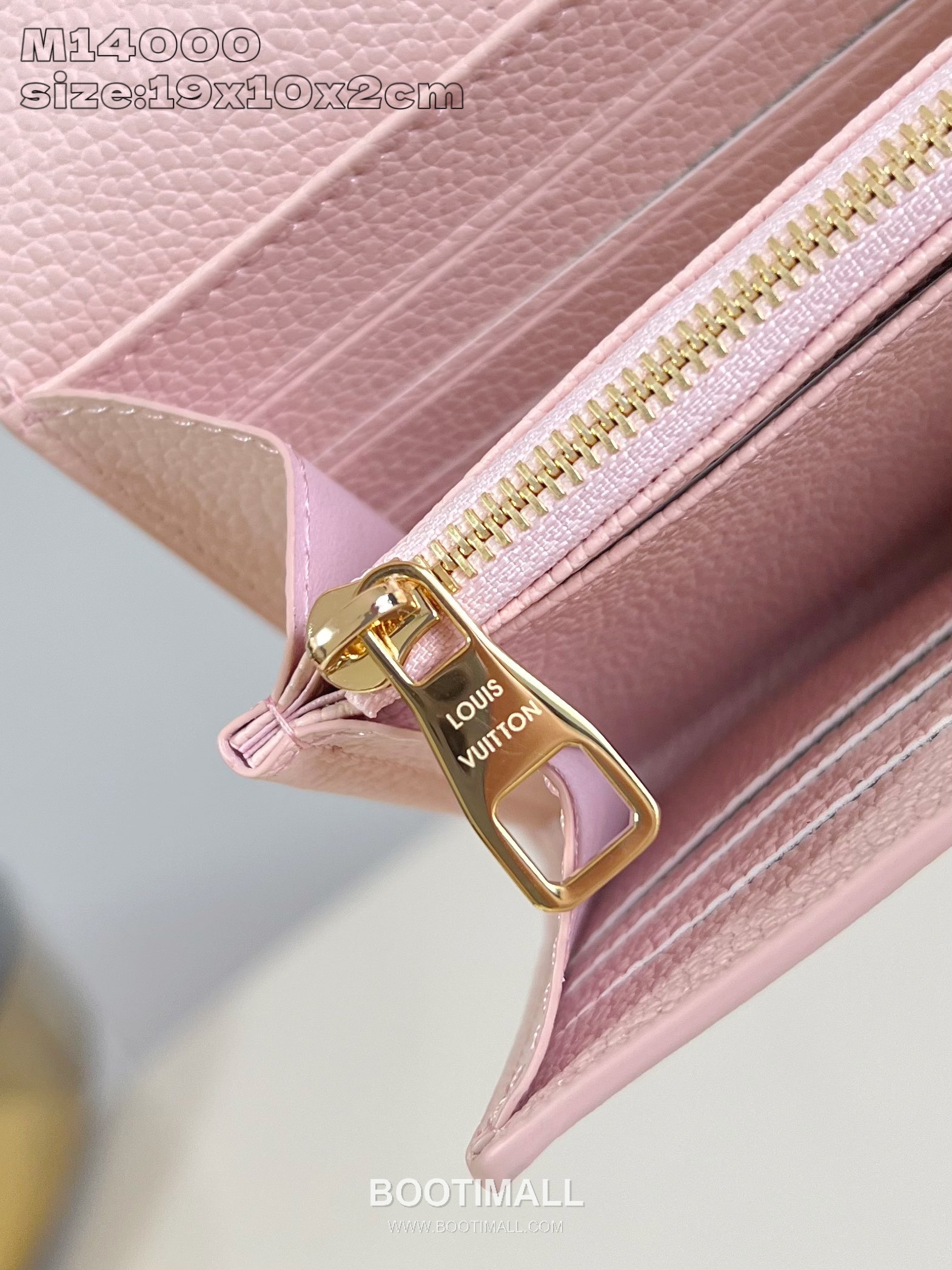 Louis Vuitton Sarah Monogram Empreinte Calfskin Leather Wallet with Flap Snap Card Slot Detail 루이비통 사라 모노그램 앙프렝뜨 카프스킨 레더 장지갑 M14000 19cm 8