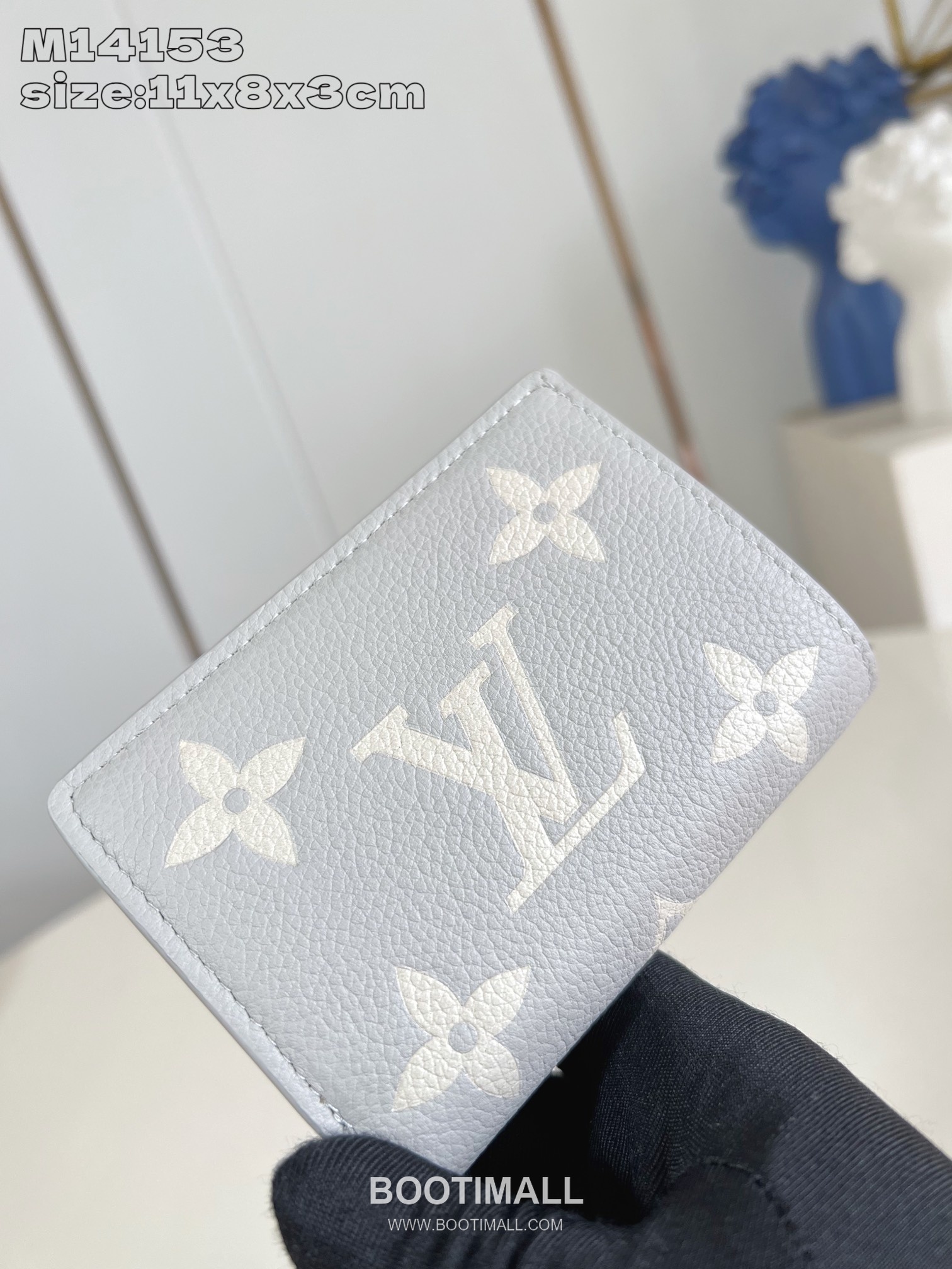 Louis Vuitton Cléa Wallet Monogram Empreinte Leather Zip Coin Pocket Card Holder 루이비통 클레아 모노그램 앙프렝뜨 레더 집 코인 카드지갑 M14153 11cm 3
