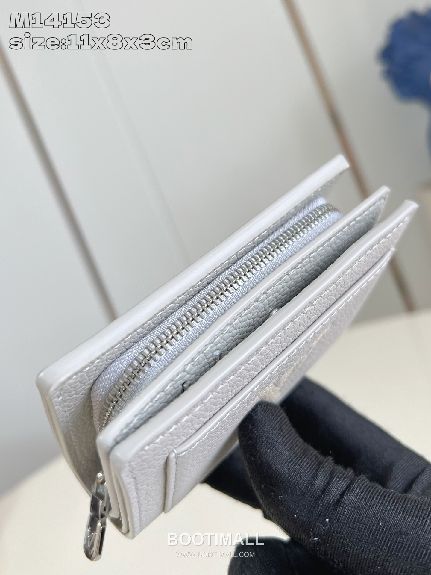 Louis Vuitton Cléa Wallet Monogram Empreinte Leather Zip Coin Pocket Card Holder 루이비통 클레아 모노그램 앙프렝뜨 레더 집 코인 카드지갑 M14153 11cm 5