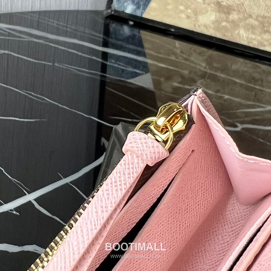 Louis Vuitton Rosalie Coin Purse Monogram Canvas Calfskin Leather Flap Card Holder with Zip Pocket 루이비통 로잘리 모노그램 캔버스 카프스킨 레더 플랩 카드 코인지갑 M41937 11cm 8