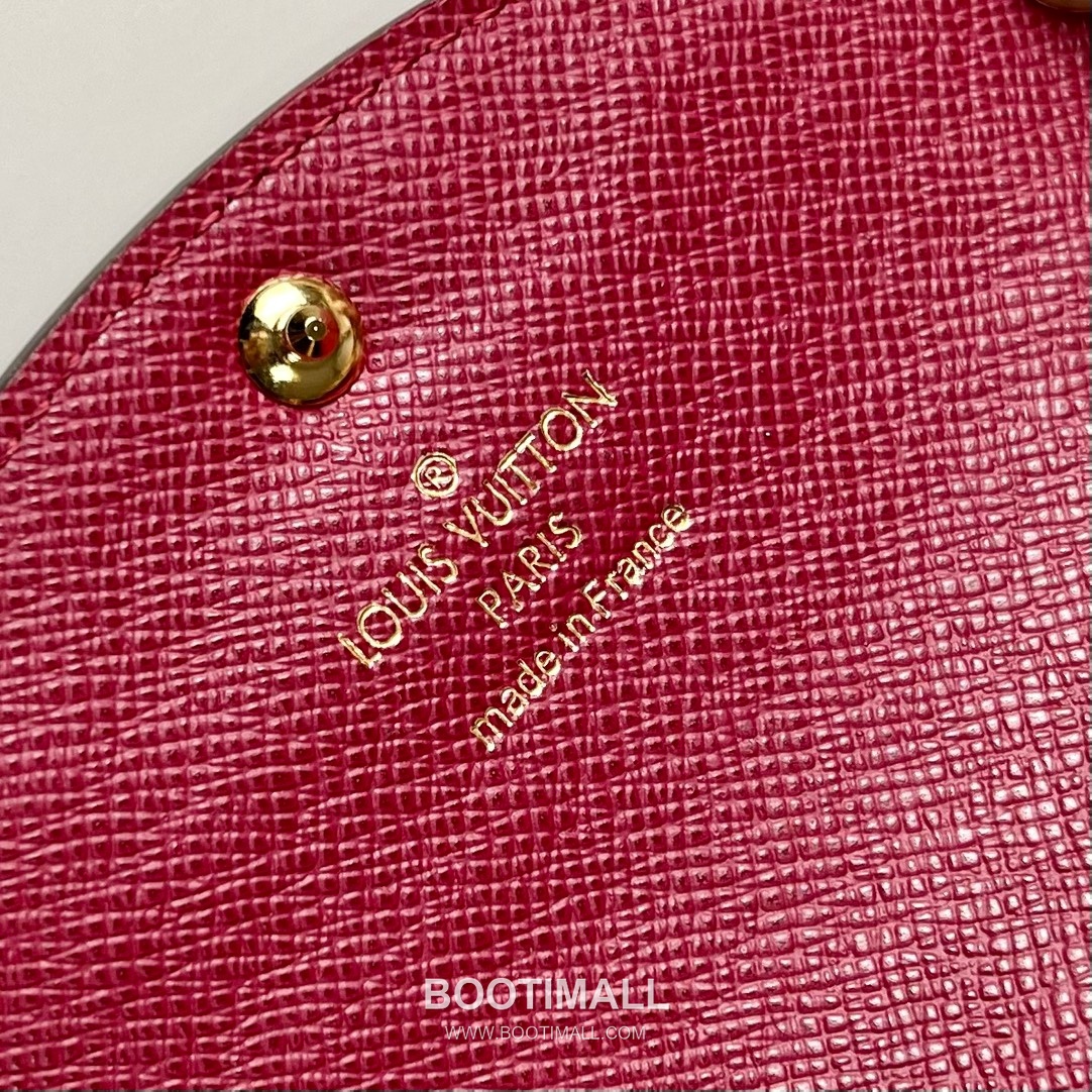 Louis Vuitton Rosalie Coin Purse Monogram Canvas Calfskin Leather Flap Card Holder with Zip Pocket 루이비통 로잘리 모노그램 캔버스 카프스킨 레더 플랩 카드 코인지갑 M41937 11cm 7