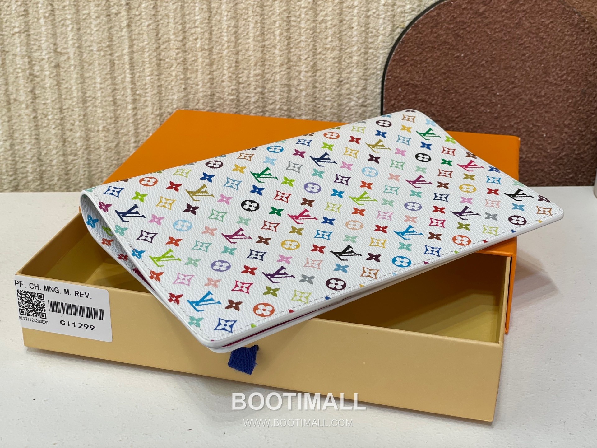Louis Vuitton Emily Notebook Cover Monogram Multicolor Canvas Leather Flap Organizer 루이비통 에밀리 모노그램 멀티컬러 캔버스 레더 플랩 노트커버 GI1299 22.5cm 2
