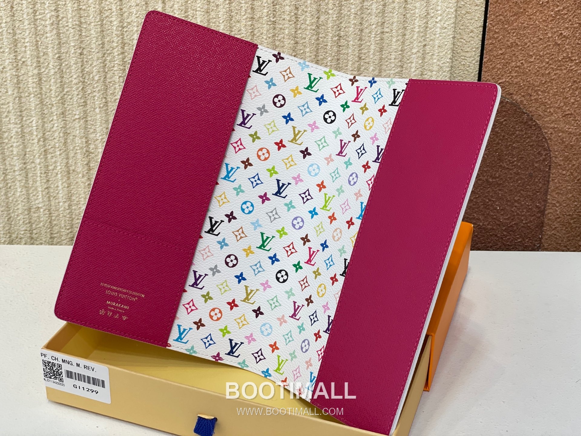 Louis Vuitton Emily Notebook Cover Monogram Multicolor Canvas Leather Flap Organizer 루이비통 에밀리 모노그램 멀티컬러 캔버스 레더 플랩 노트커버 GI1299 22.5cm 4