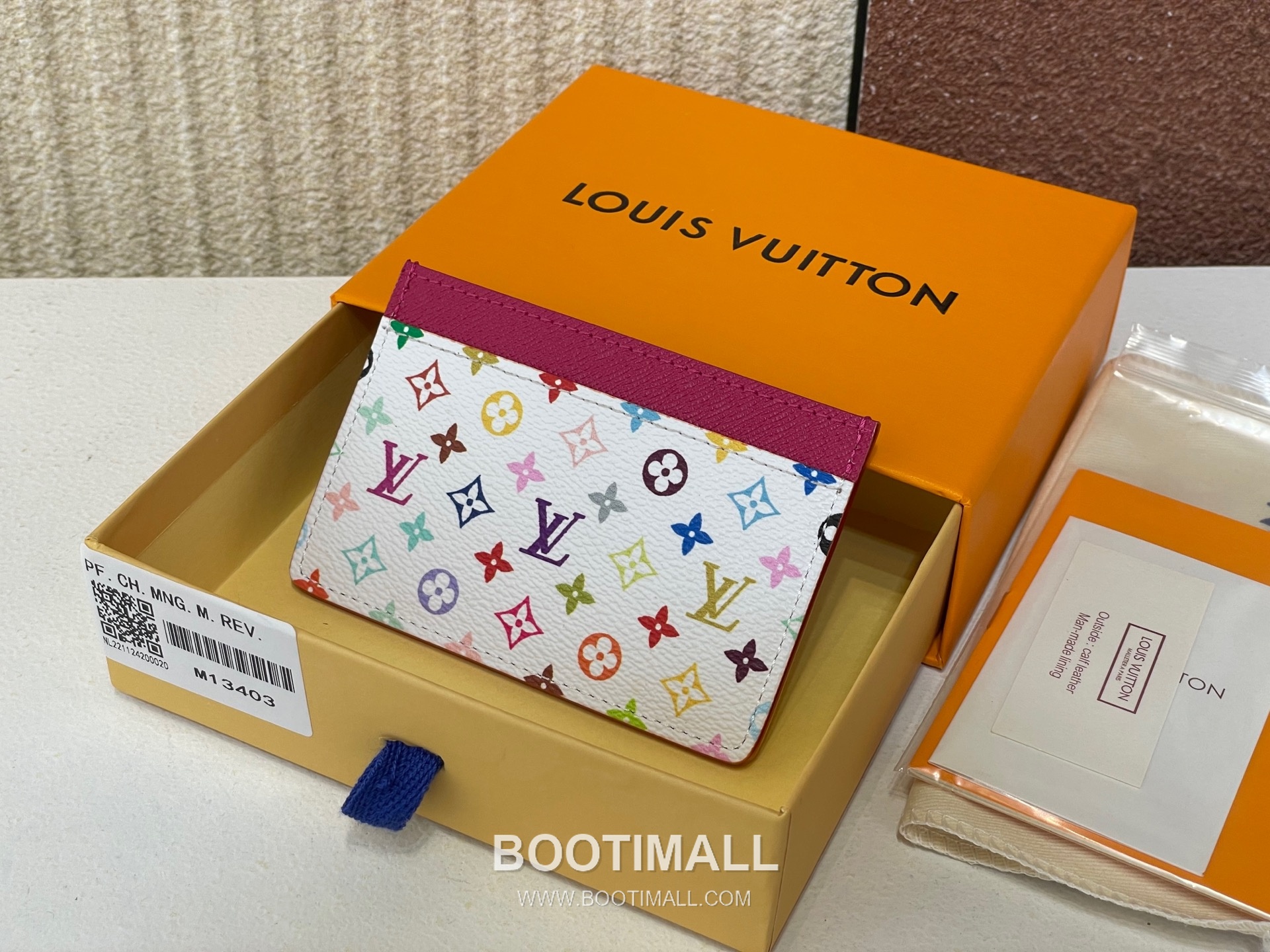 Louis Vuitton Card Holder Monogram Multicolor Canvas Slim Card Holder with Dual Slots 루이비통 모노그램 멀티컬러 캔버스 슬림 카드지갑 듀얼 슬롯 M13403 11cm 1