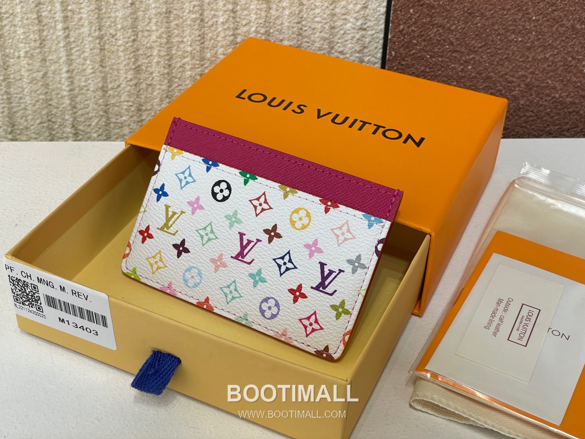 Louis Vuitton Card Holder Monogram Multicolor Canvas Slim Card Holder with Dual Slots 루이비통 모노그램 멀티컬러 캔버스 슬림 카드지갑 듀얼 슬롯 M13403 11cm 2