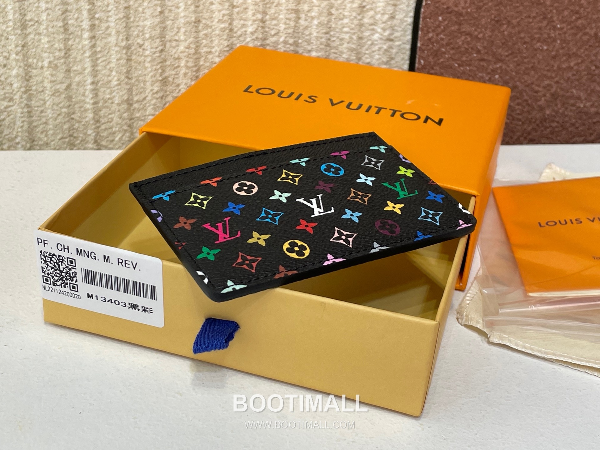 Louis Vuitton Card Holder Monogram Multicolor Coated Canvas Slim Card Holder with Dual Slots 루이비통 모노그램 멀티컬러 코팅 캔버스 슬림 카드지갑 듀얼 슬롯 M13403 11cm 3
